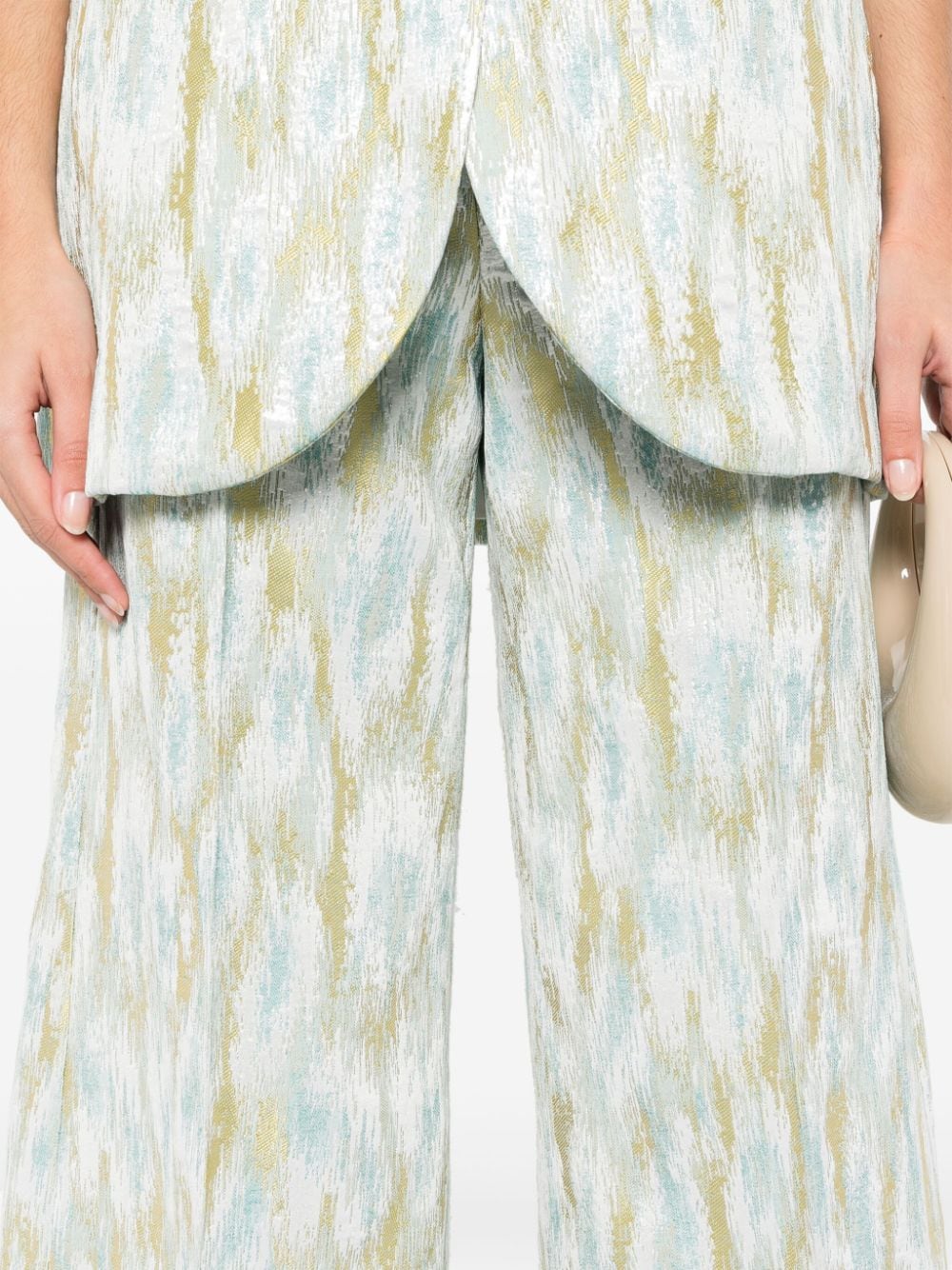 Erika Cavallini Semi-Couture Trousers MultiColour P4SQ02MXLAG (SEMICOUTURE / パンツ ) | SEMICOUTURE (セミクチュール)(1)