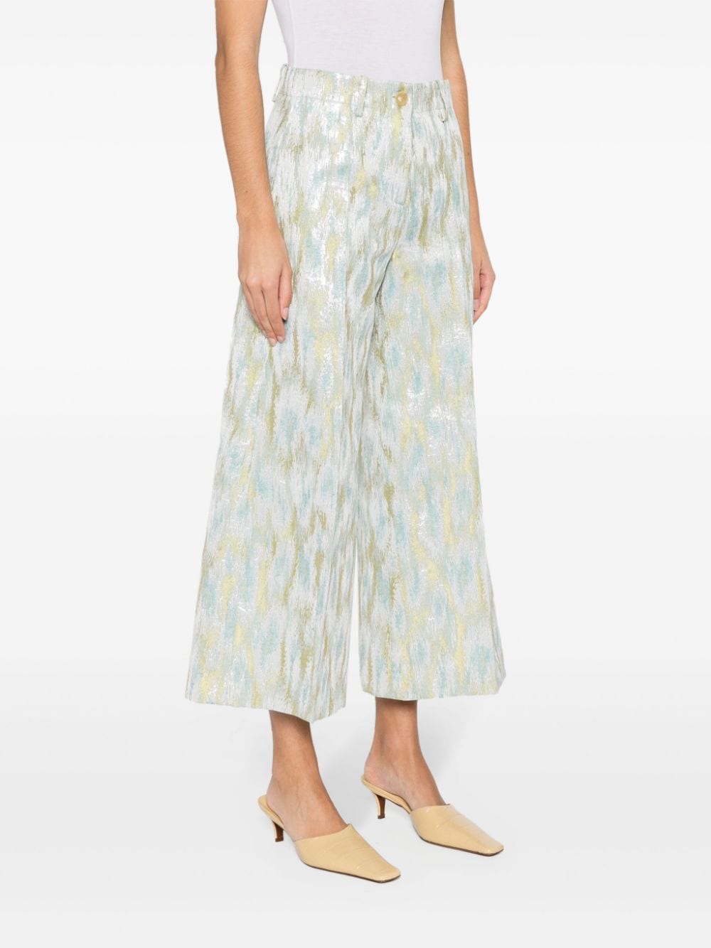 Erika Cavallini Semi-Couture Trousers MultiColour P4SQ02MXLAG (SEMICOUTURE / パンツ ) | SEMICOUTURE (セミクチュール)(4)