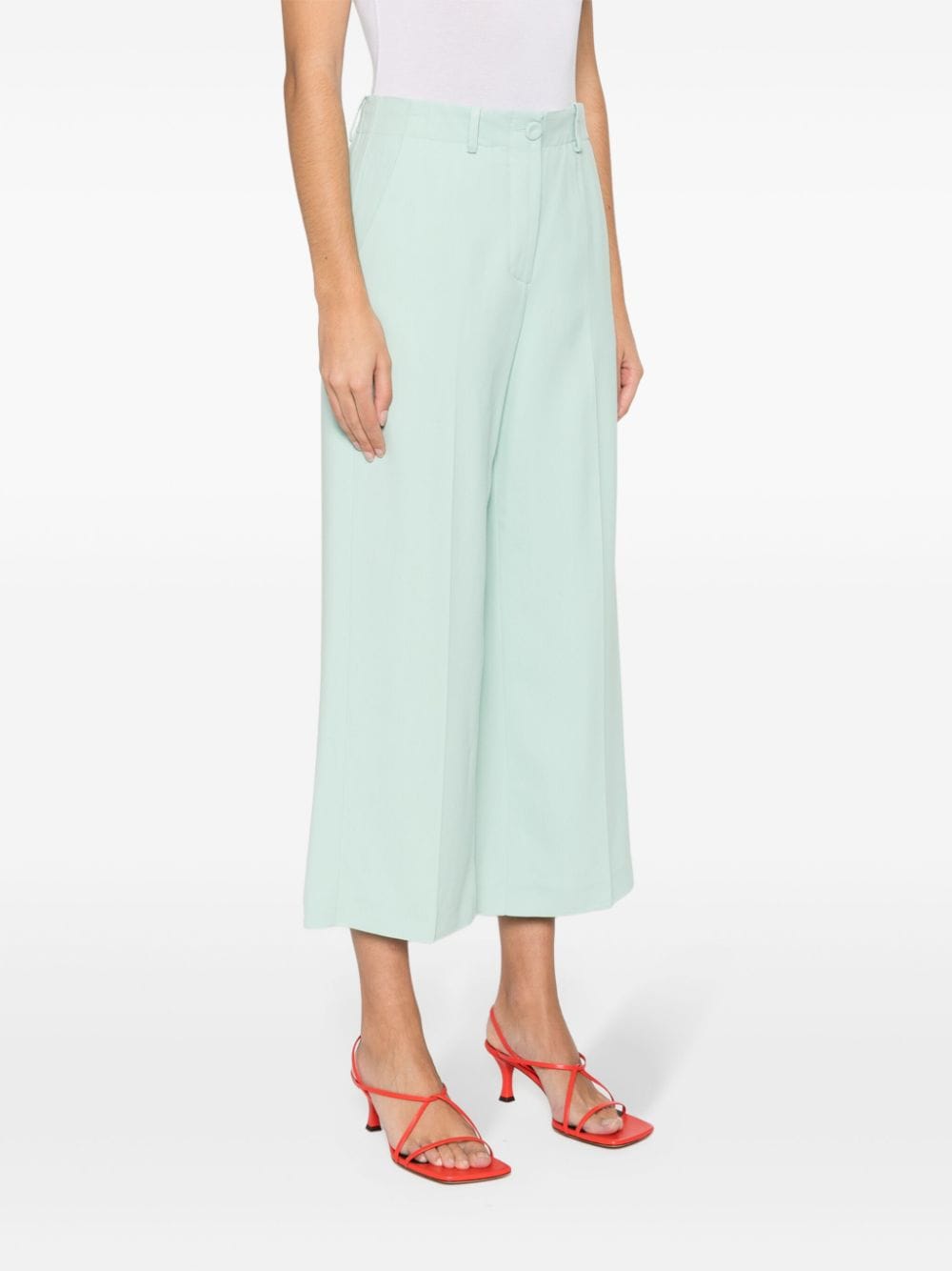 Erika Cavallini Semi-Couture Trousers Clear Blue P4SR03N77 (SEMICOUTURE / パンツ ) | SEMICOUTURE (セミクチュール)(3)