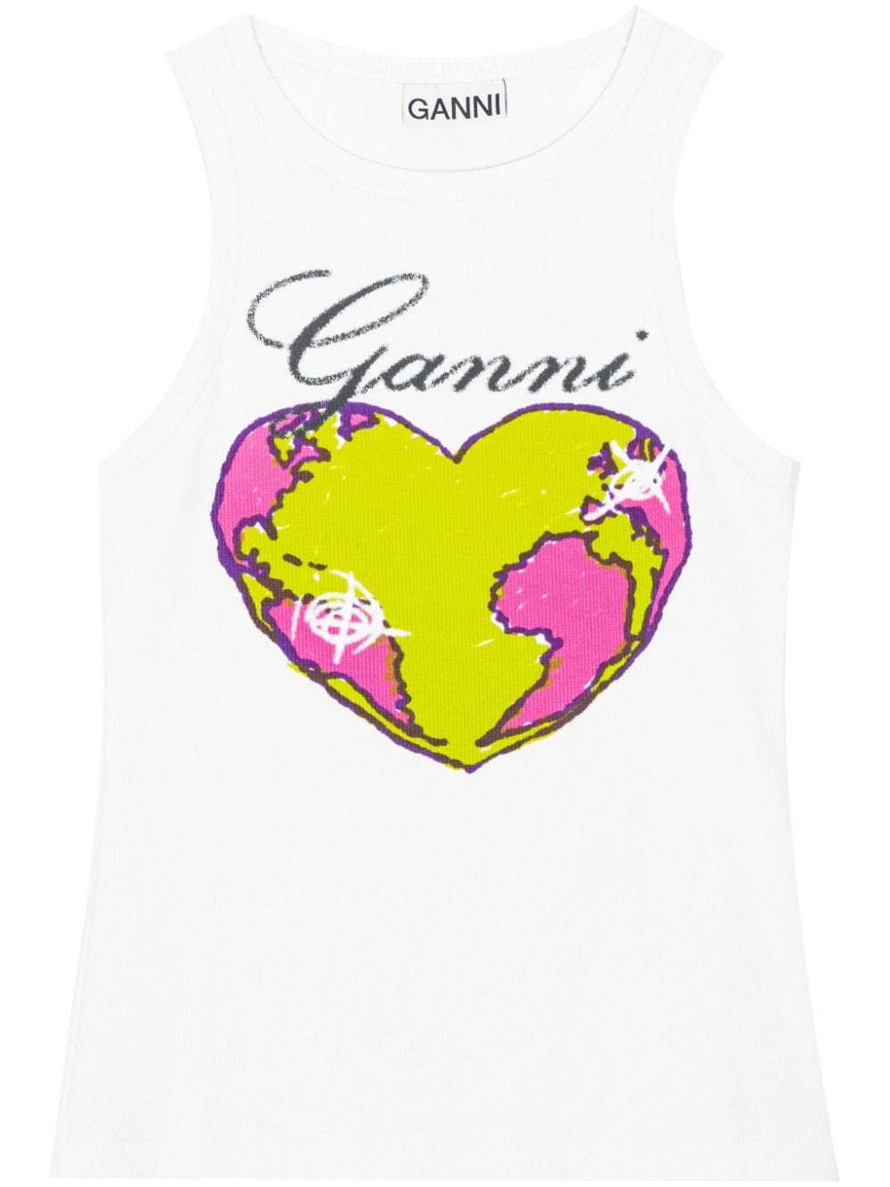 GANNI Top White T3781151 (GANNI / タンクトップ・キャミソール ) | GANNI (ガニー)