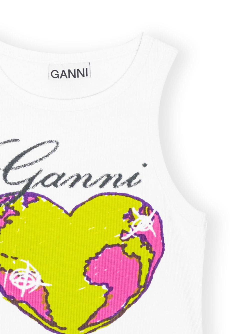 GANNI Top White T3781151 (GANNI / タンクトップ・キャミソール ) | GANNI (ガニー)(1)