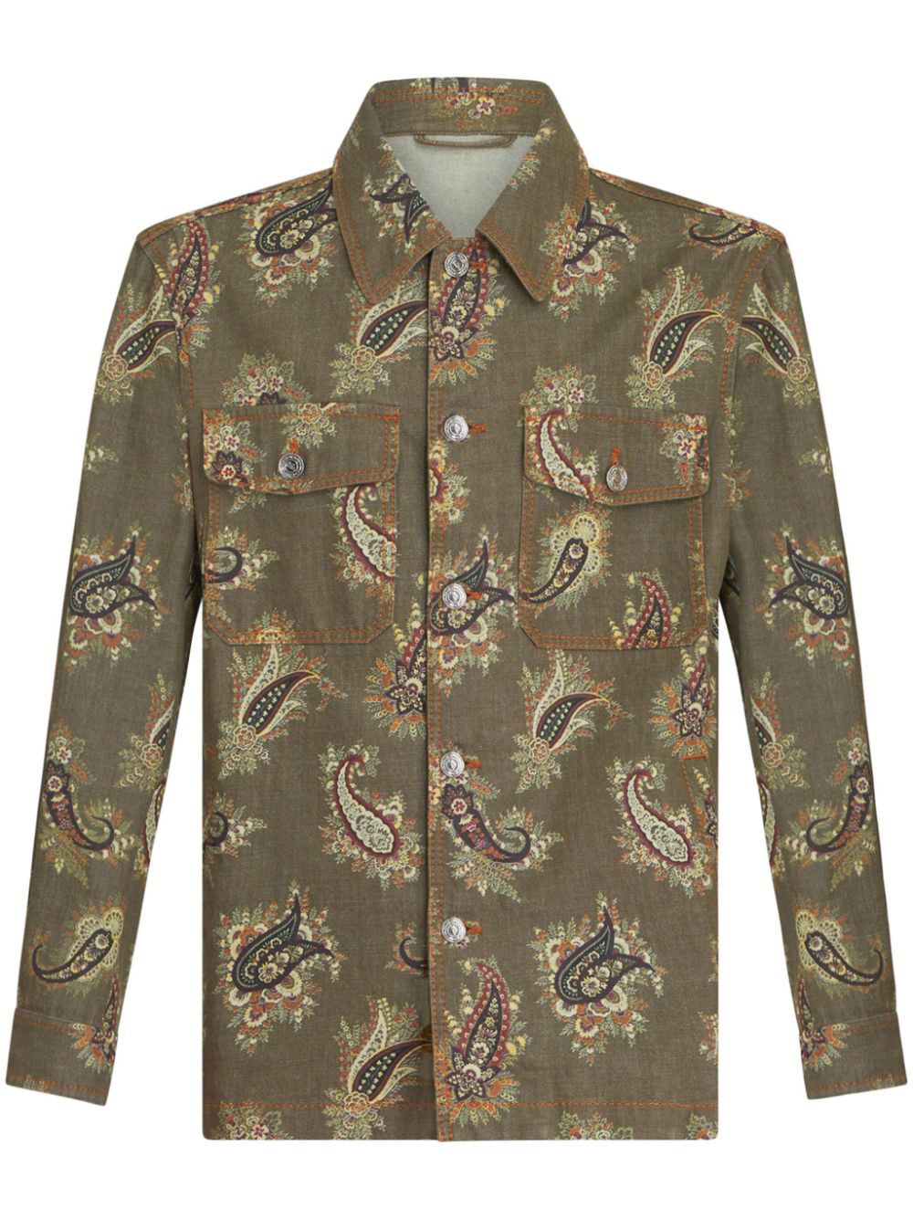 Etro Shirts GREEN MRBA0023AD209S9890 (ETRO / シャツ・ブラウス ) | ETRO (エトロ)