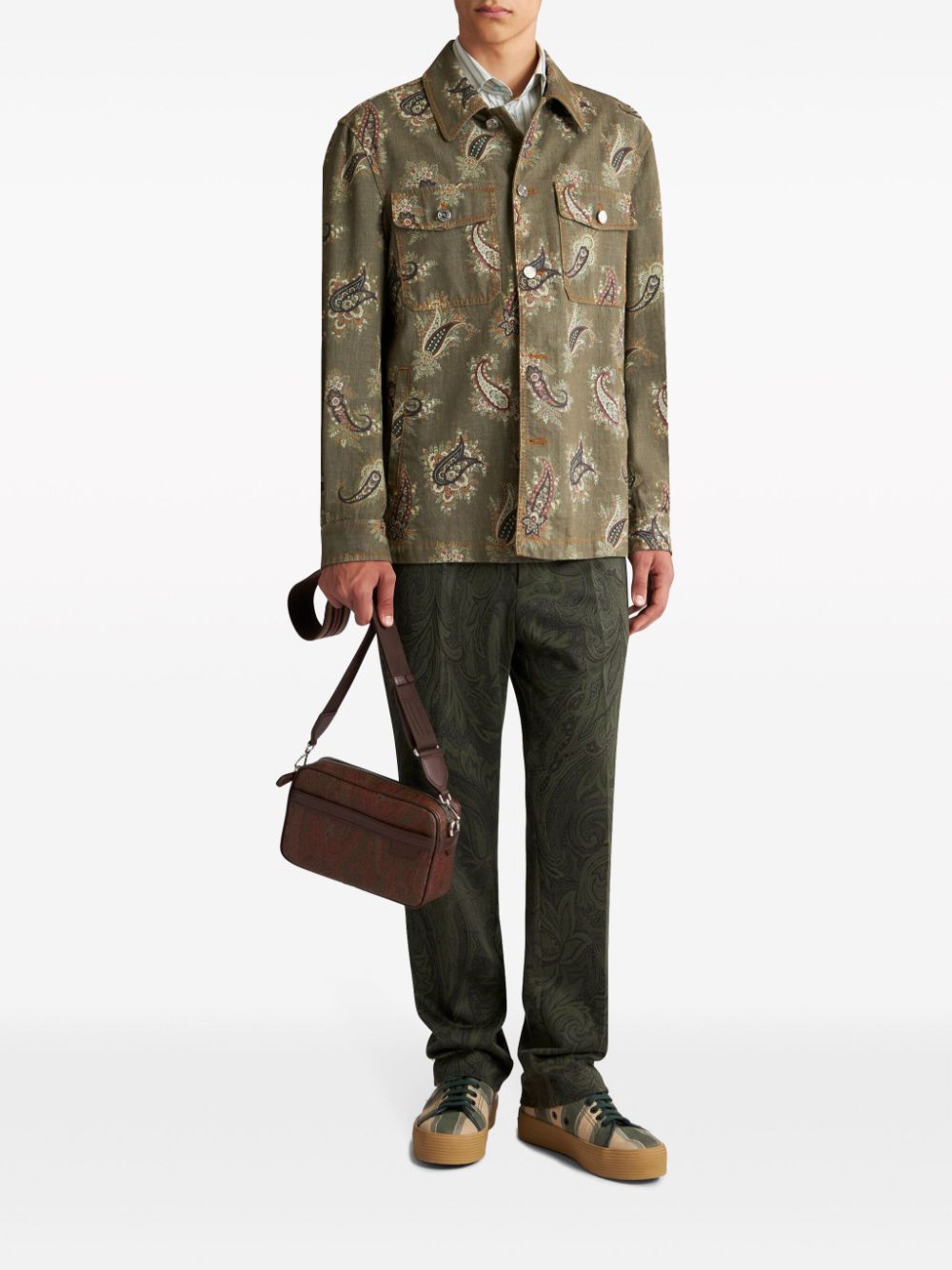 Etro Shirts GREEN MRBA0023AD209S9890 (ETRO / シャツ・ブラウス ) | ETRO (エトロ)(2)