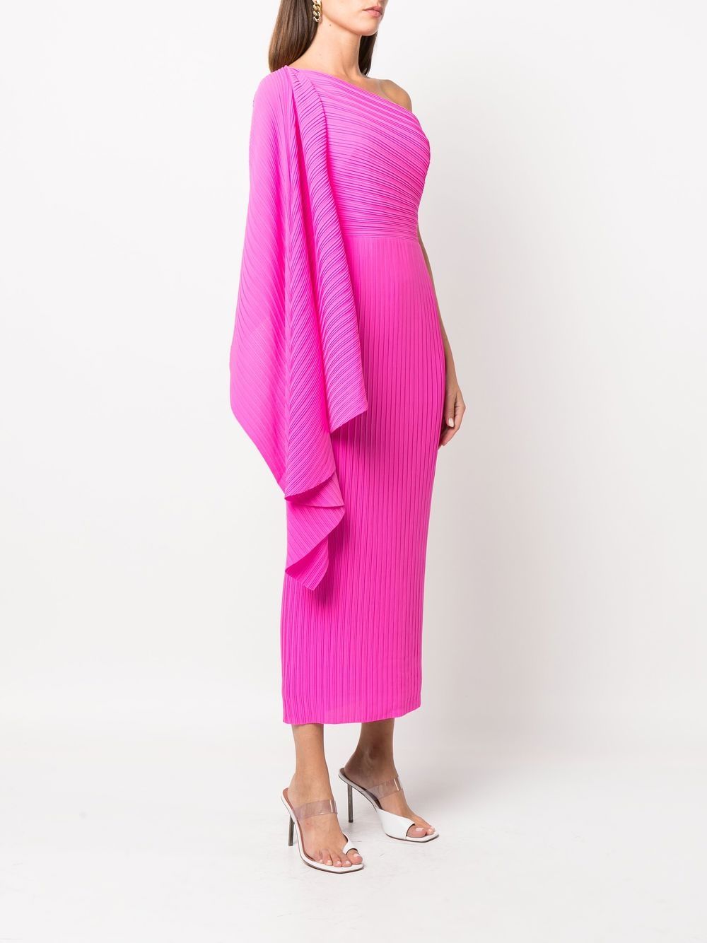 Solace London Dresses Fuchsia OS30033PLEATEDCHIFFONHOTPINK (SOLACE LONDON / ワンピース・ドレス・オールインワン ) | SOLACE LONDON (ソレイス ロンドン)(2)