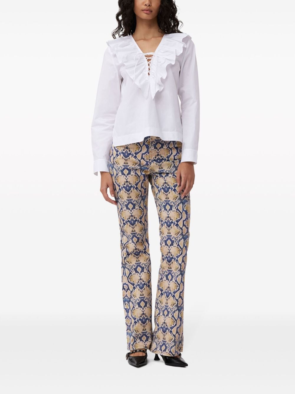GANNI Shirts White F8701151 (GANNI / シャツ・ブラウス ) | GANNI (ガニー)(2)