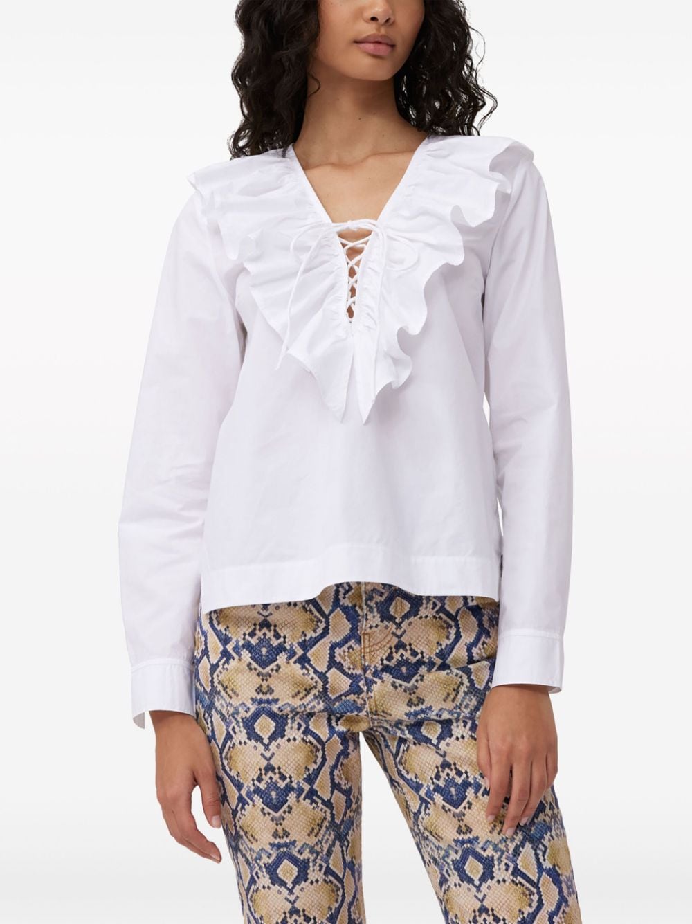 GANNI Shirts White F8701151 (GANNI / シャツ・ブラウス ) | GANNI (ガニー)(5)