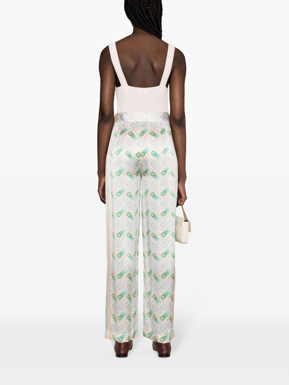 Casablanca Trousers White WPS24TR15201PINGPONGPRINT (Casablanca / パンツ ) | Casablanca (カサブランカ)(1)