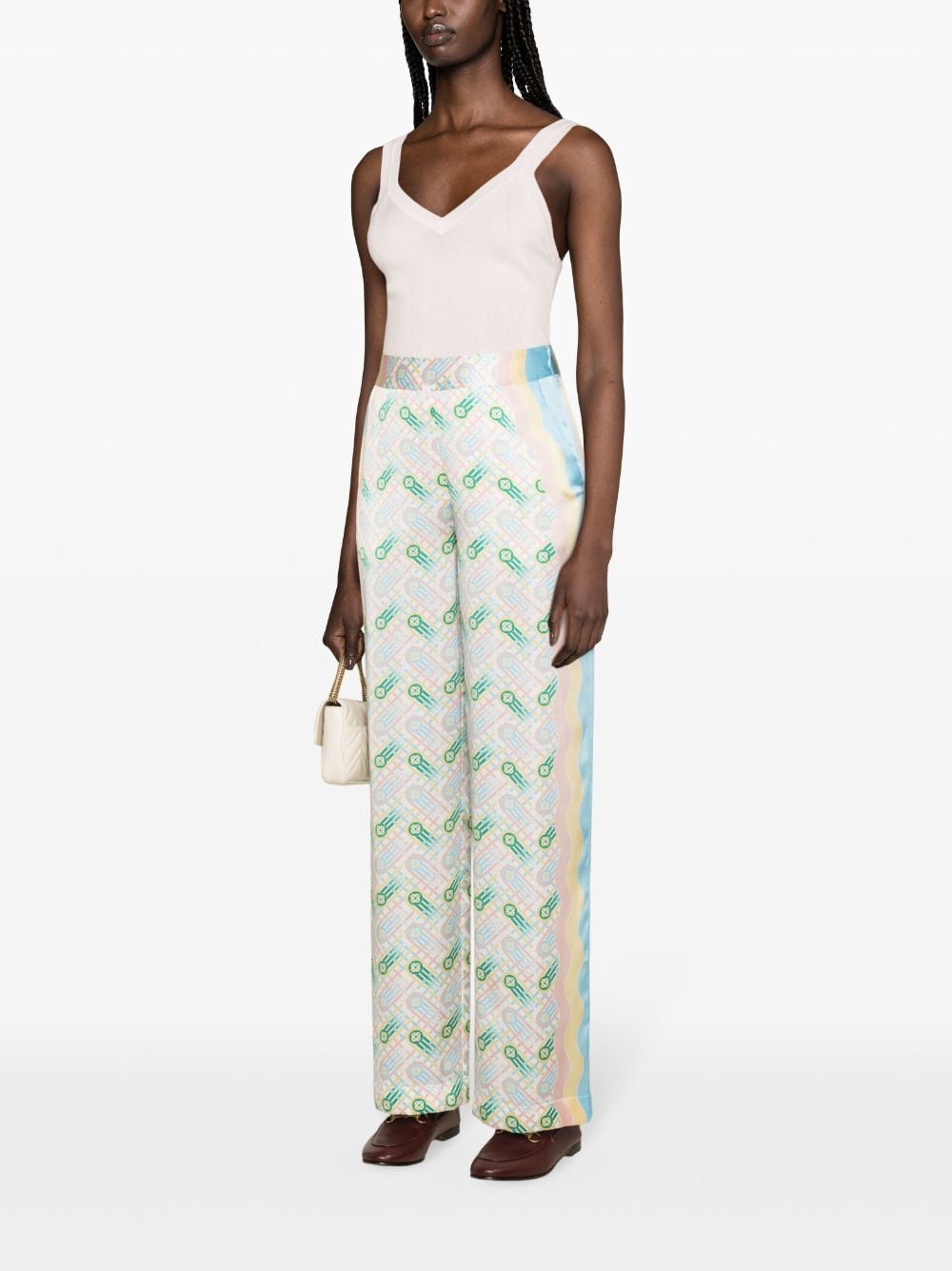 Casablanca Trousers White WPS24TR15201PINGPONGPRINT (Casablanca / パンツ ) | Casablanca (カサブランカ)(2)