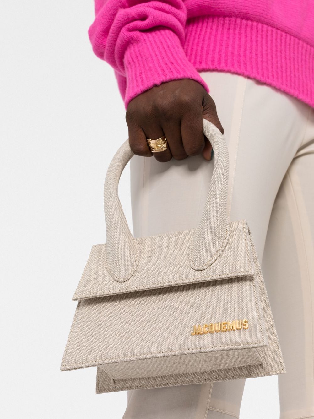 JACQUEMUS Bags.. Grey 213BA0023071140 (JACQUEMUS / ハンドバッグ・ショルダーバッグ ) | JACQUEMUS (ジャックムス)(3)