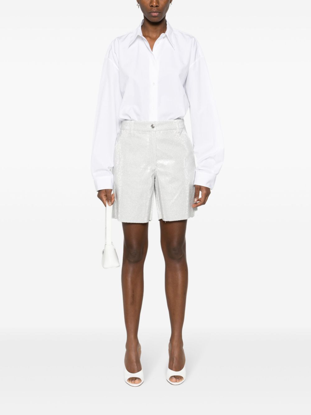 Ermanno Scervino Shorts White D447P315CTKBB14800 (ERMANNO SCERVINO / ショートパンツ ) | ERMANNO SCERVINO (エルマンノ シェルヴィーノ)(1)
