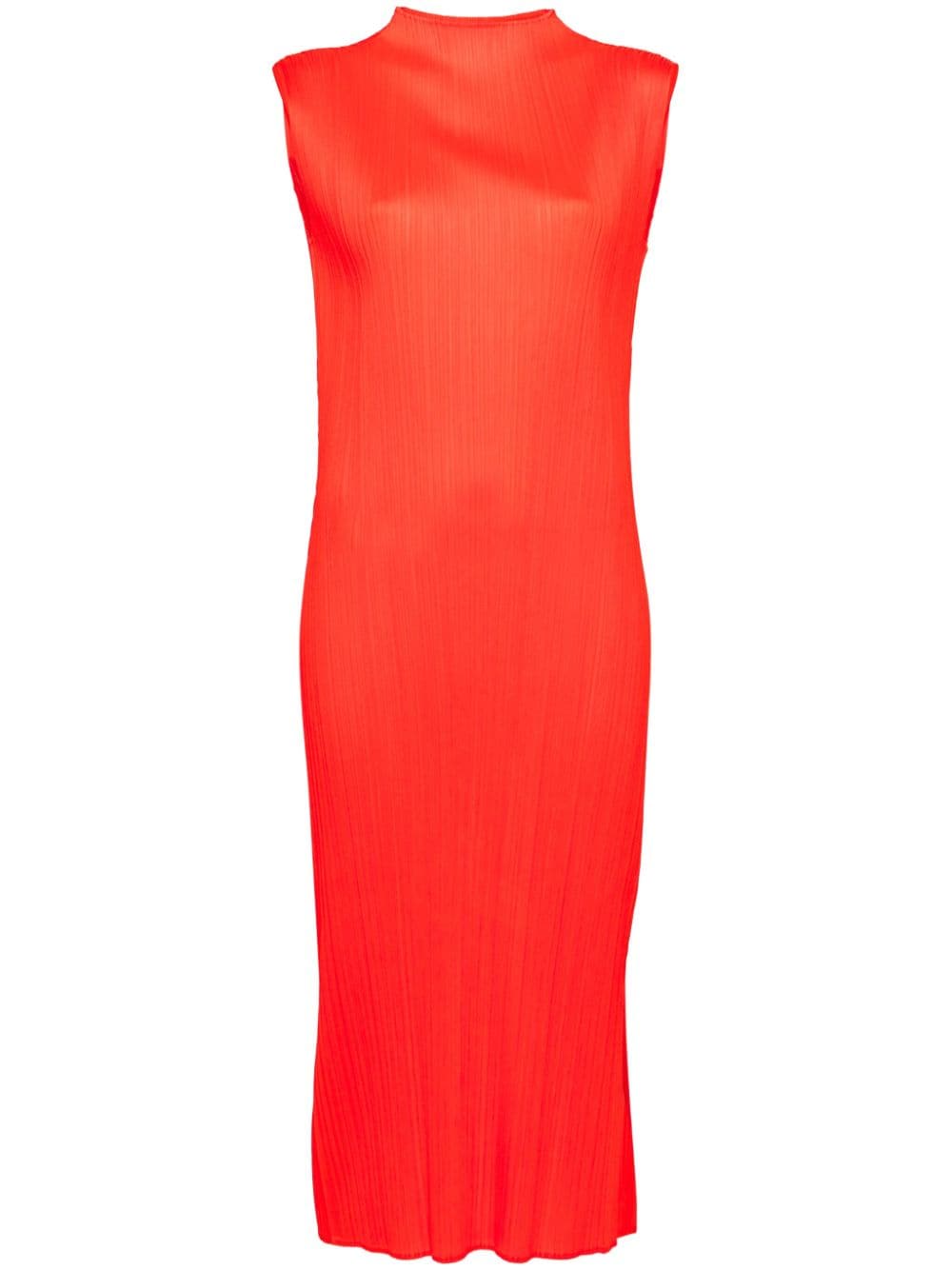 Pleats Please Dresses Orange PP46JH14725 (PLEATS PLEASE ISSEY MIYAKE / ワンピース・ドレス・オールインワン ) | PLEATS PLEASE ISSEY MIYAKE (プリーツ プリーズ イッセイ ミヤケ)(1)