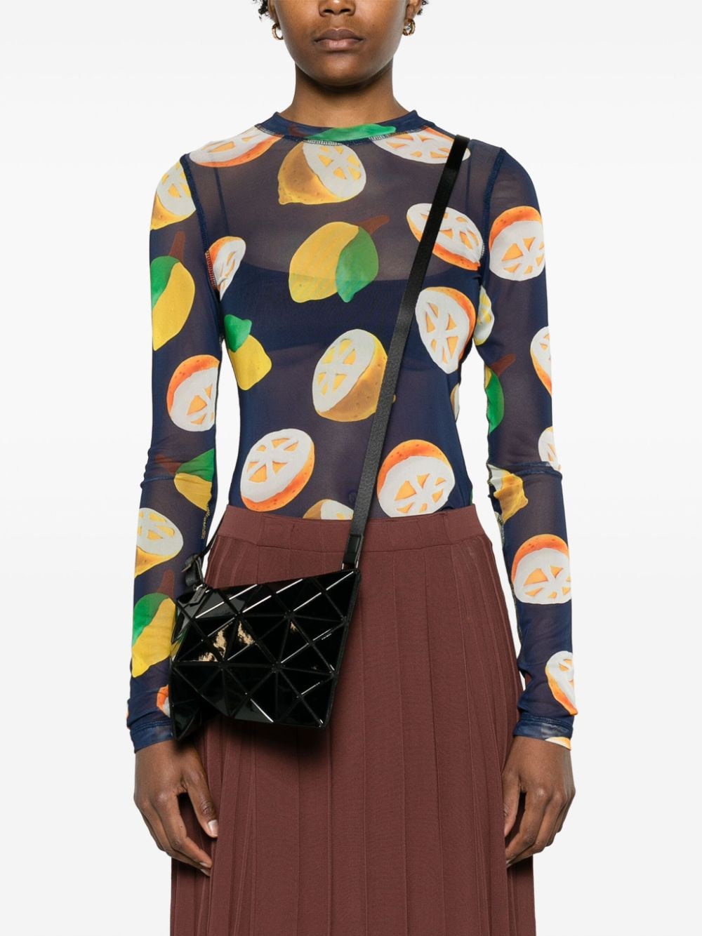 Bao Bao Issey Miyake Bags.. Black BB46AG05615 (BAO BAO ISSEY MIYAKE / ハンドバッグ・ショルダーバッグ ) | BAO BAO ISSEY MIYAKE (バオバオイッセイミヤケ)(4)