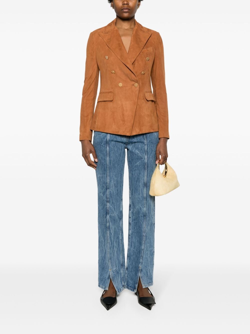 Tagliatore Jackets Leather Brown LIZZIECHE2401COGNAC (TAGLIATORE / レザー&ファージャケット・コート ) | TAGLIATORE (タリアトーレ)(1)