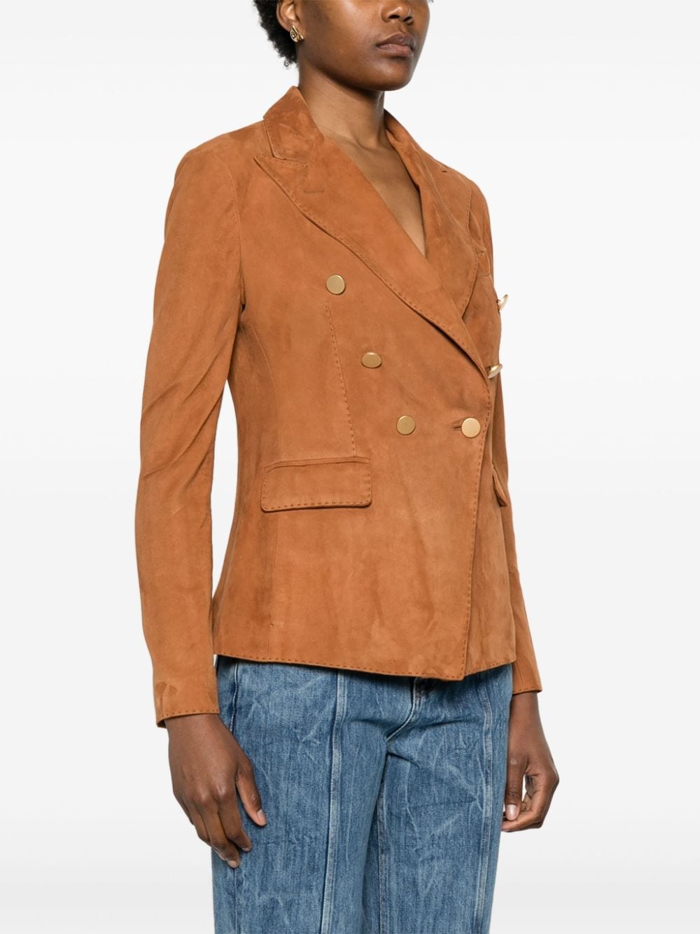 Tagliatore Jackets Leather Brown LIZZIECHE2401COGNAC (TAGLIATORE / レザー&ファージャケット・コート ) | TAGLIATORE (タリアトーレ)(3)