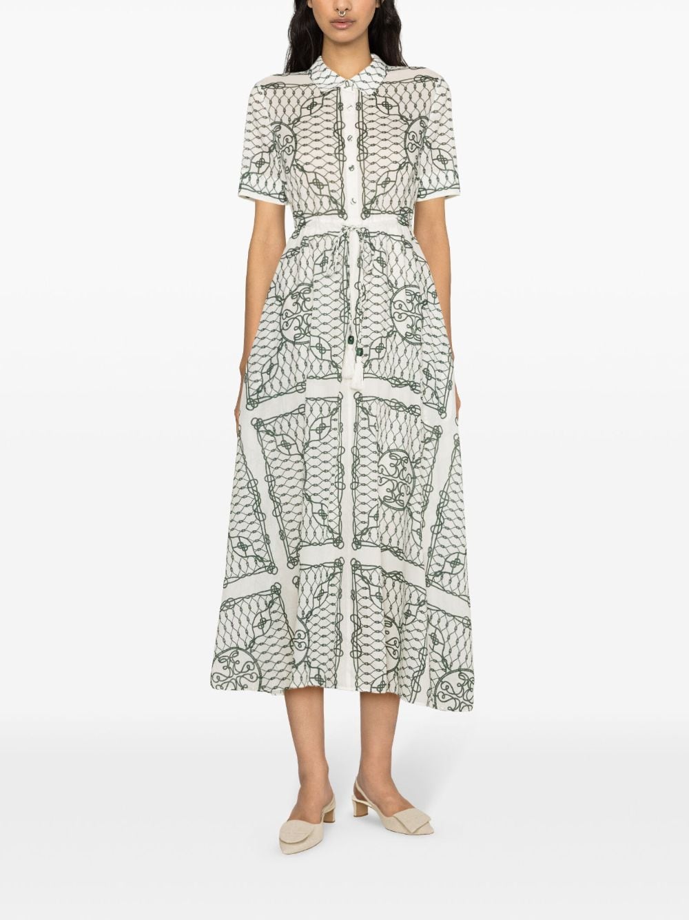 Tory Burch Dresses White 151799306 (TORY BURCH / ワンピース・ドレス・オールインワン ) | TORY BURCH (トリーバーチ)(1)