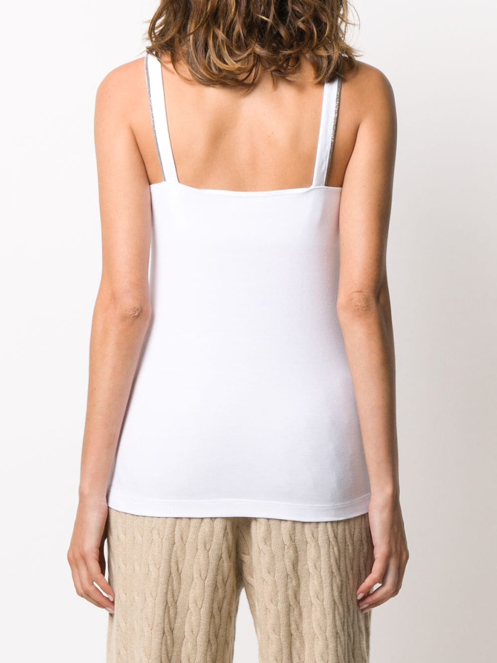 Brunello Cucinelli Top White M0T18BA702C159 (Brunello Cucinelli / タンクトップ・キャミソール ) | Brunello Cucinelli (ブルネロ・クチネリ)(2)