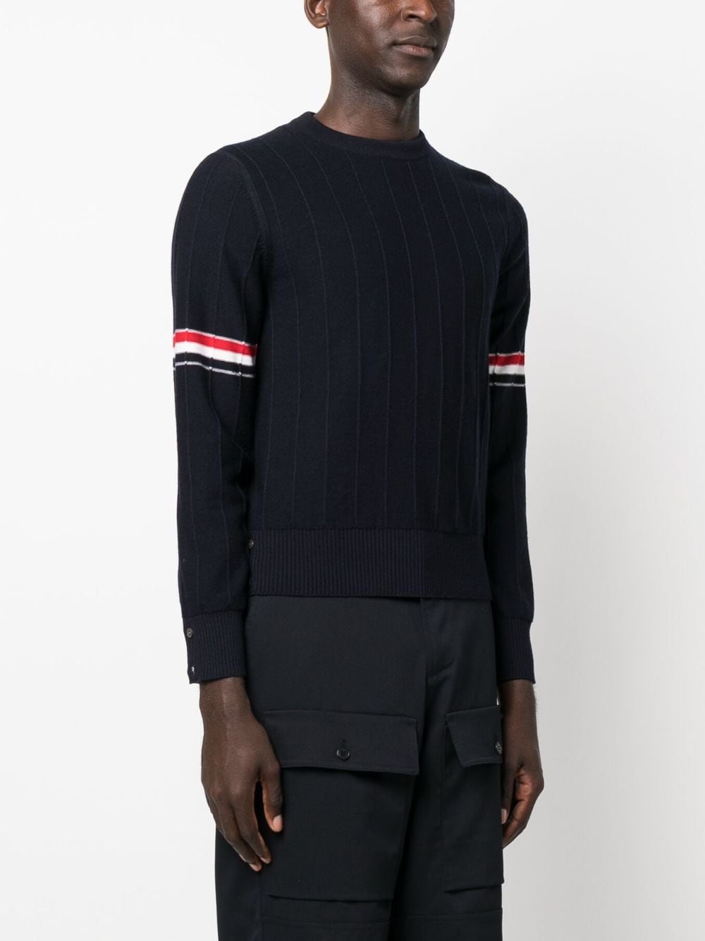 Thom Browne Sweaters Blue MKA496AY1002415 (Thom Browne / ニット・セーター・カーディガン ) | Thom Browne (トム・ブラウン)(1)