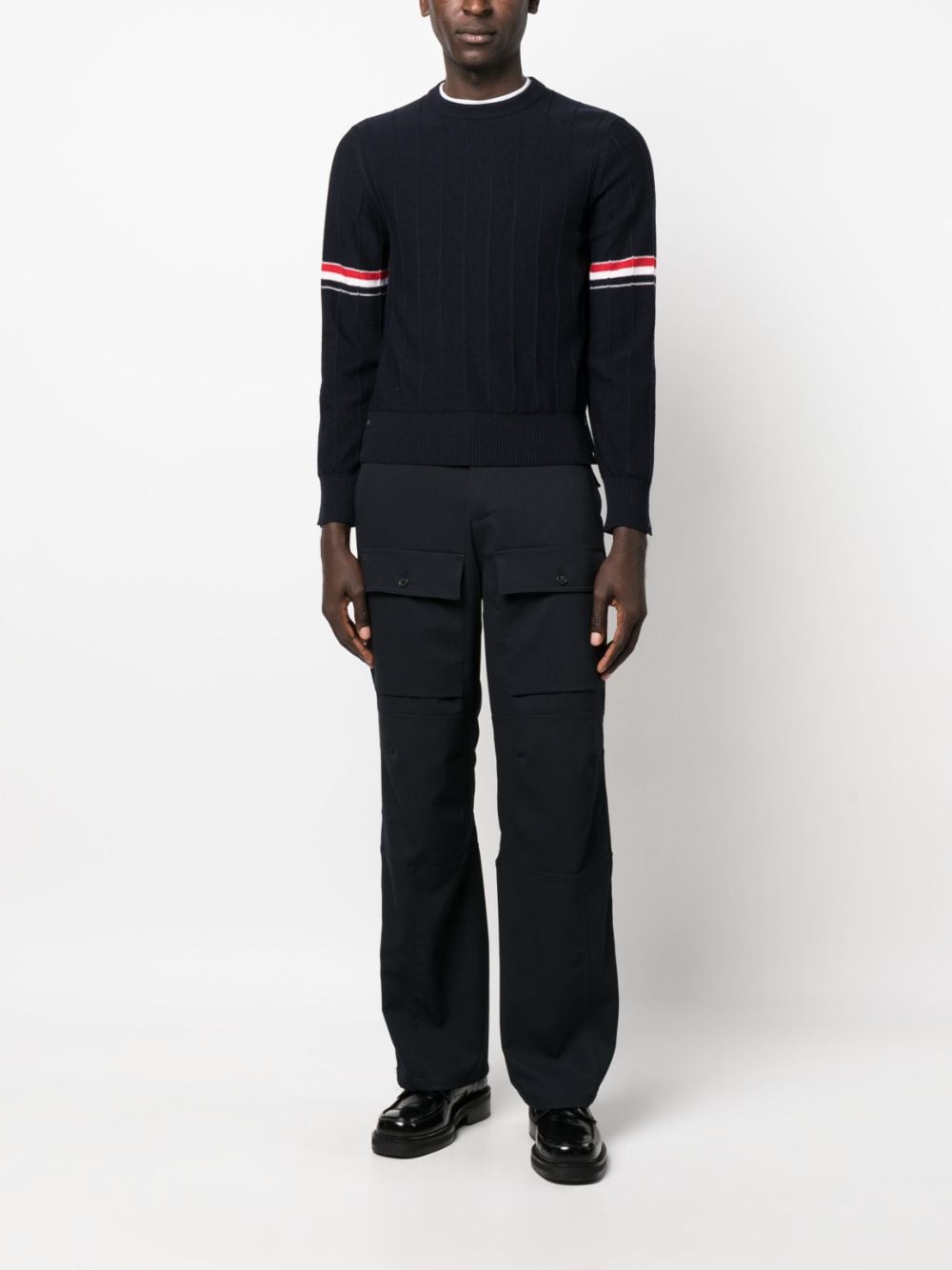 Thom Browne Sweaters Blue MKA496AY1002415 (Thom Browne / ニット・セーター・カーディガン ) | Thom Browne (トム・ブラウン)(2)