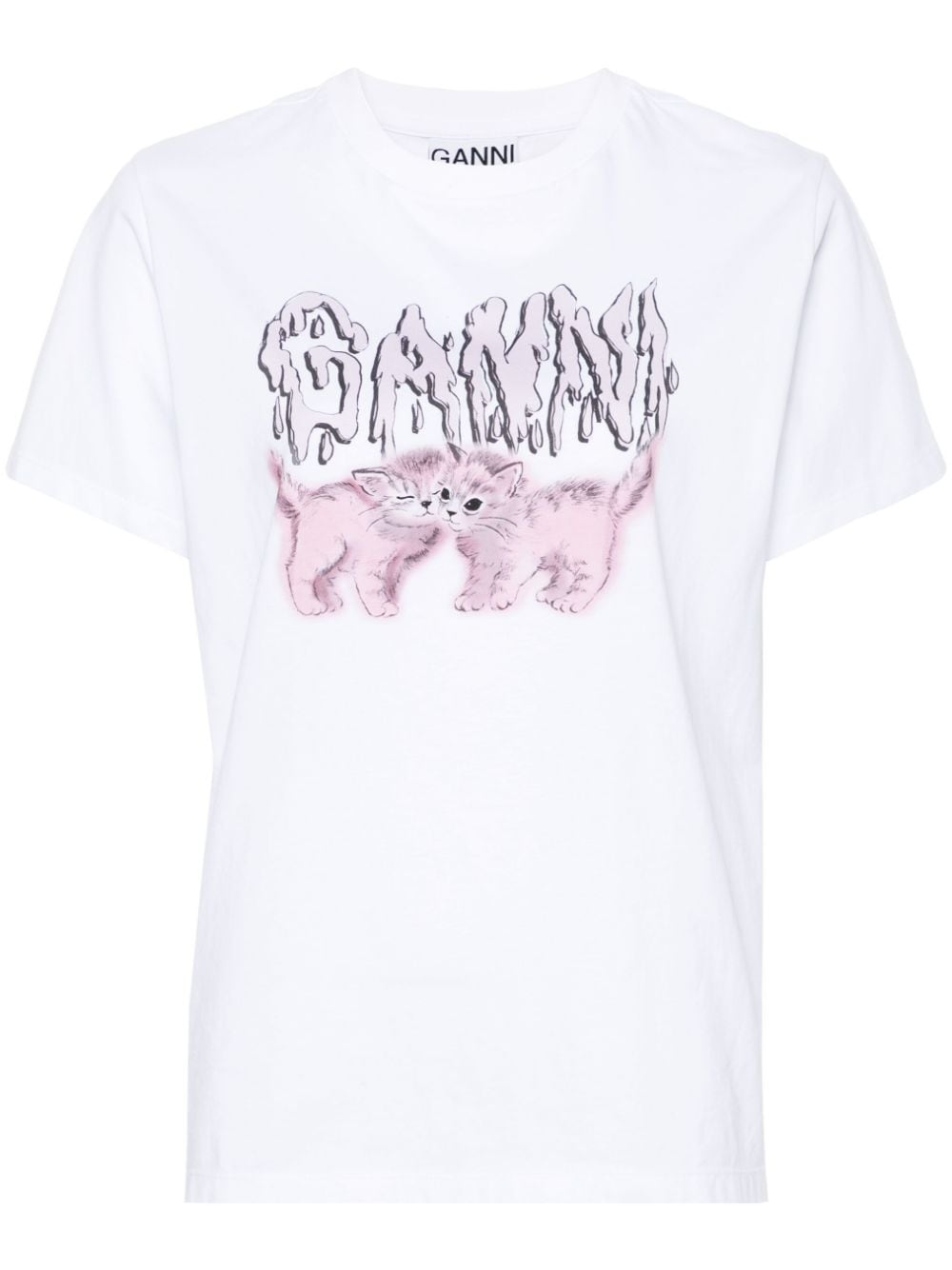 GANNI T-shirts and Polos WHITE T3862151 (GANNI / Tシャツ・カットソー ) | GANNI (ガニー)
