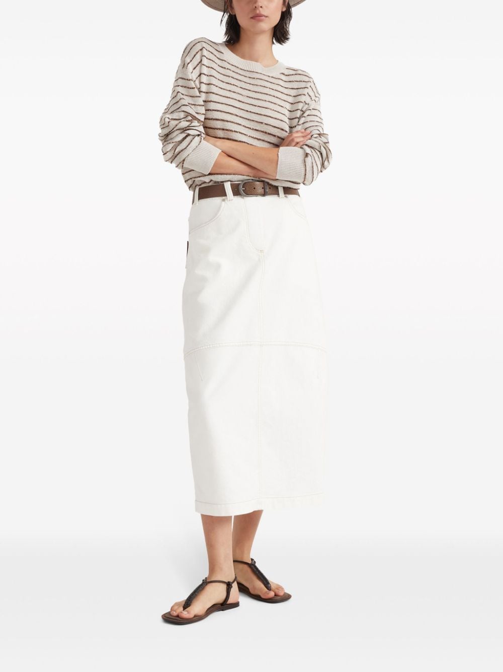 Brunello Cucinelli Sweaters Beige M78765110CUN46 (Brunello Cucinelli / ニット・セーター・カーディガン ) | Brunello Cucinelli (ブルネロ・クチネリ)(4)