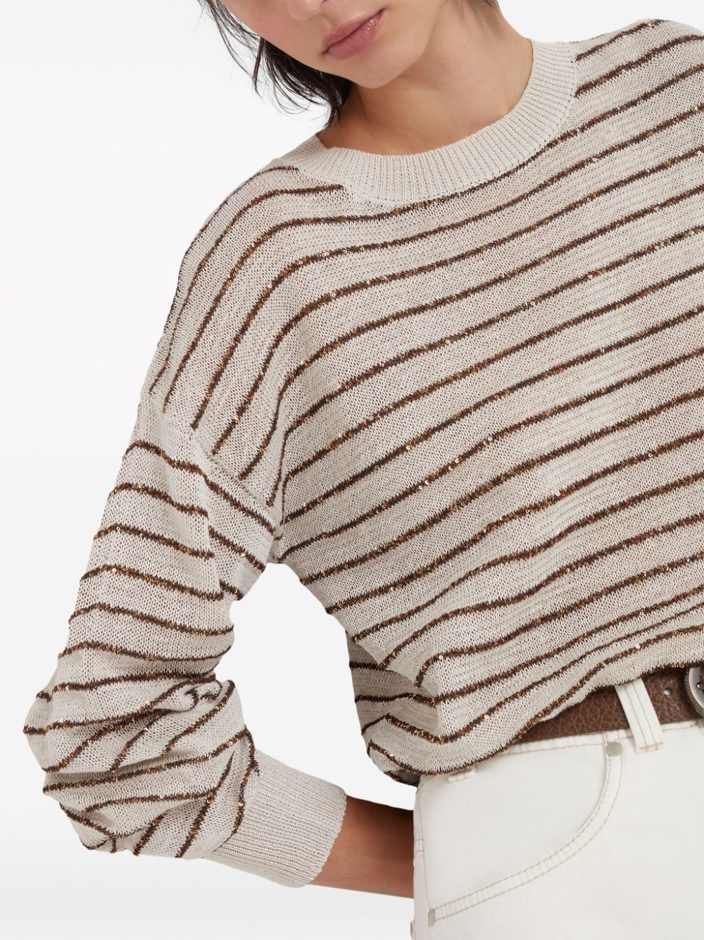 Brunello Cucinelli Sweaters Beige M78765110CUN46 (Brunello Cucinelli / ニット・セーター・カーディガン ) | Brunello Cucinelli (ブルネロ・クチネリ)(5)