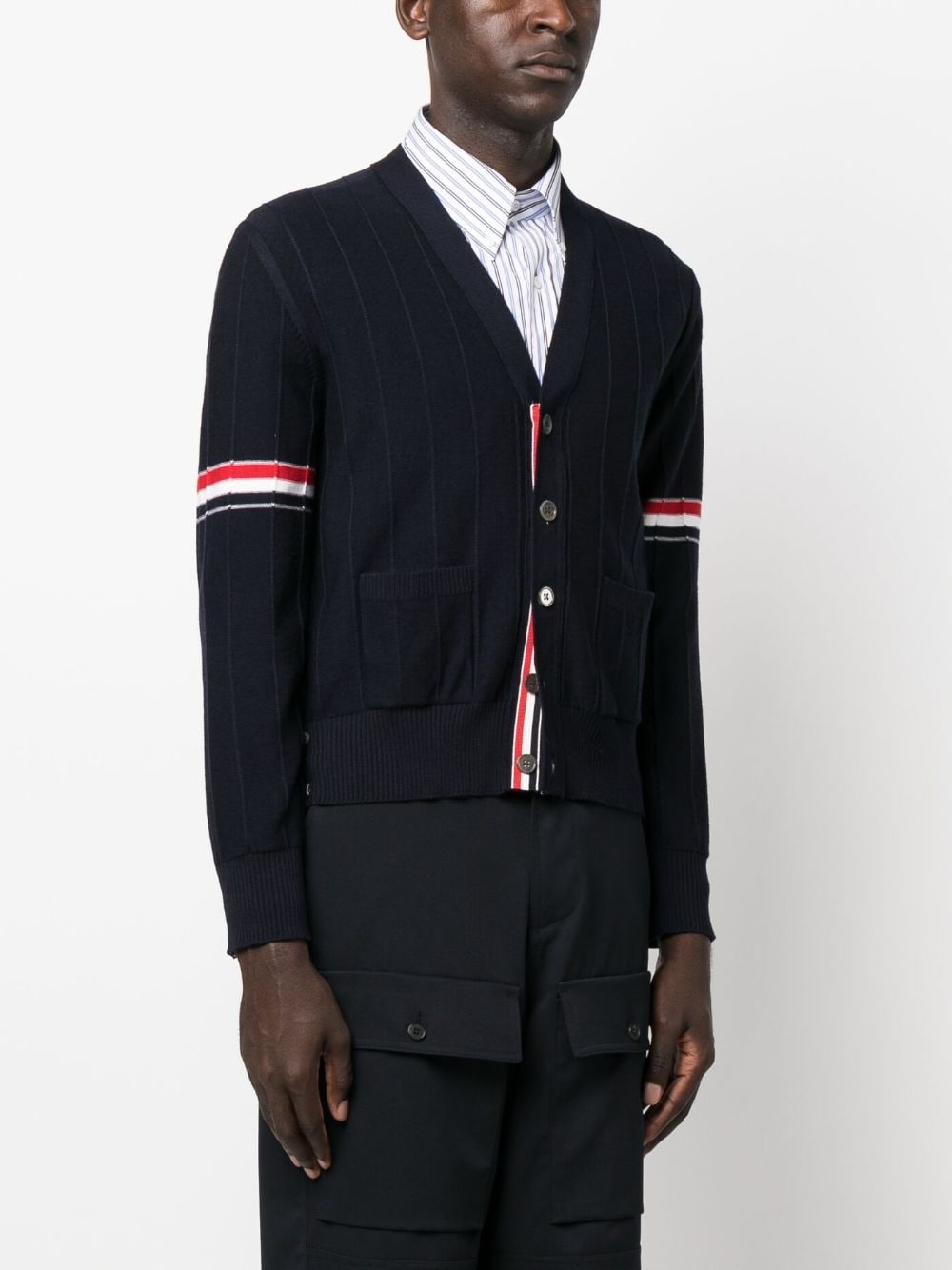 Thom Browne Sweaters Blue MKC519AY1002415 (Thom Browne / ニット・セーター・カーディガン ) | Thom Browne (トム・ブラウン)(1)
