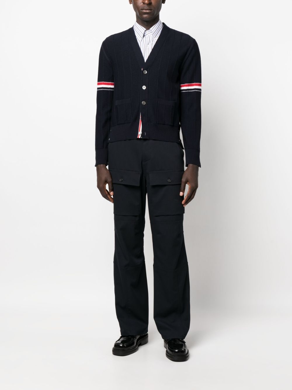 Thom Browne Sweaters Blue MKC519AY1002415 (Thom Browne / ニット・セーター・カーディガン ) | Thom Browne (トム・ブラウン)(4)