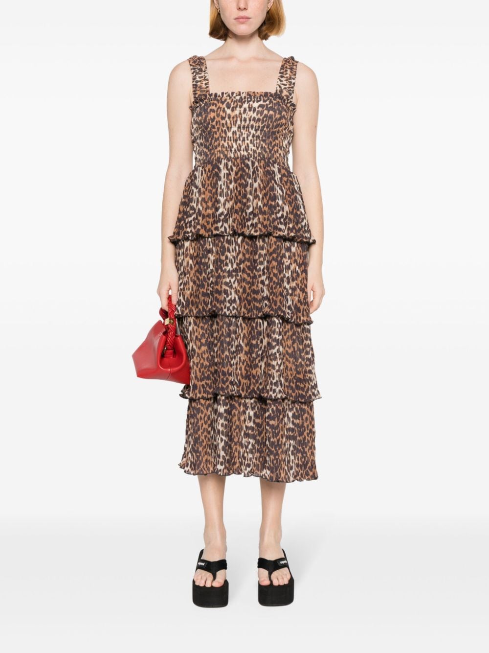 GANNI Dresses Brown F8861859 (GANNI / ワンピース・ドレス・オールインワン ) | GANNI (ガニー)(4)