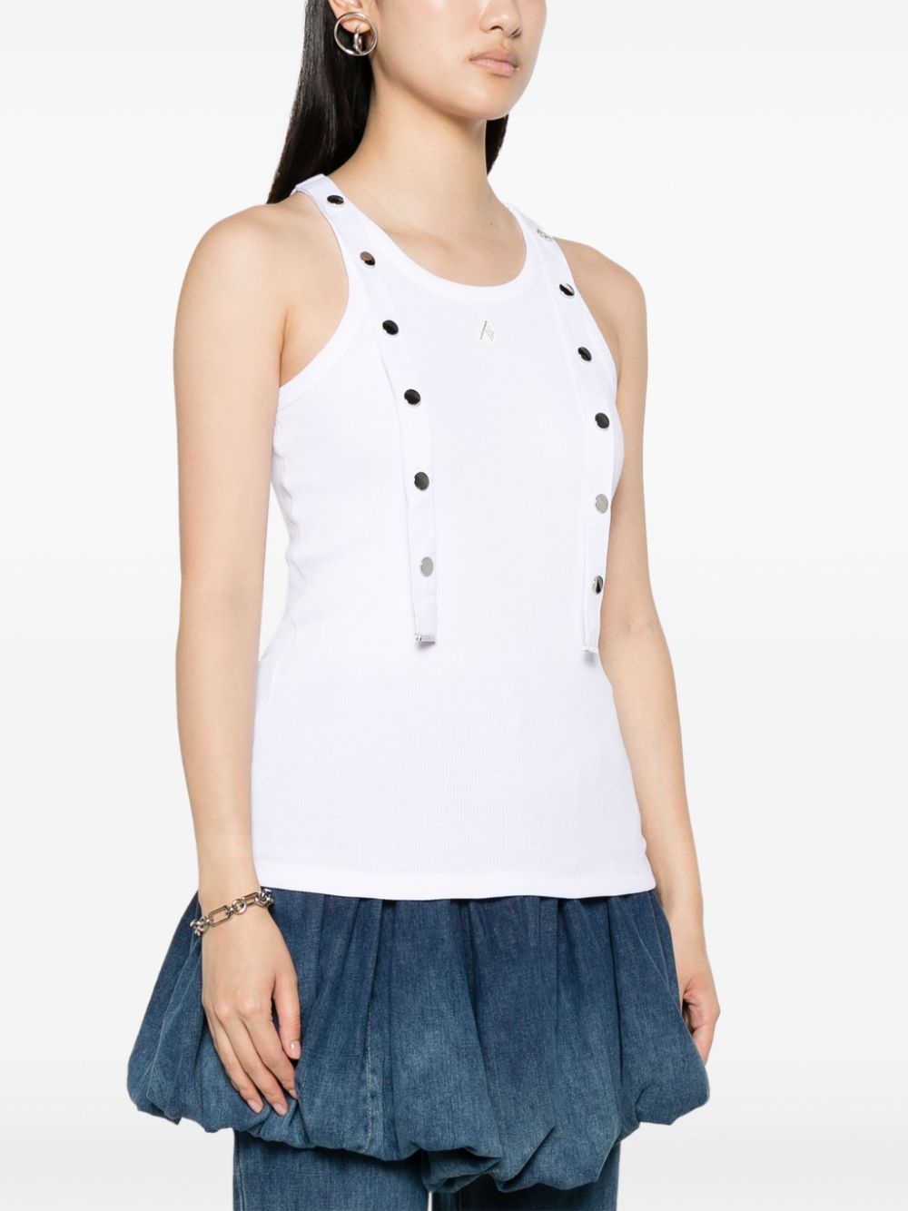 The Attico Top White 241WCT229J038001 (THE ATTICO / タンクトップ・キャミソール ) | THE ATTICO (ジ・アティコ)(1)