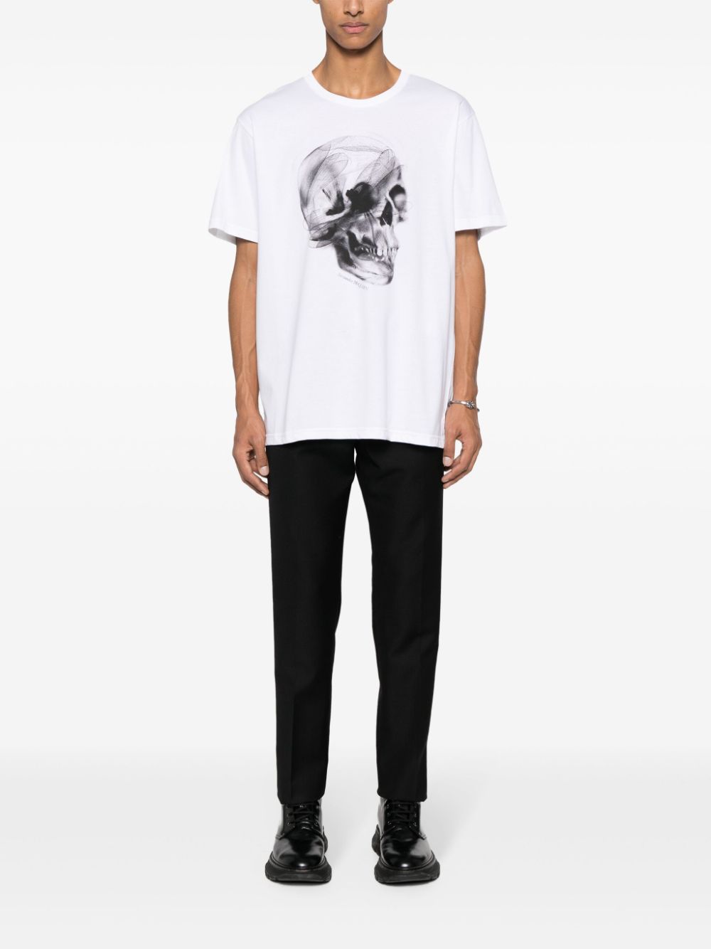 Alexander McQueen T-shirts and Polos White 776326QTAAV0909 (Alexander McQUEEN / Tシャツ・カットソー ) | Alexander McQUEEN (アレキサンダー・マックイーン)(2)