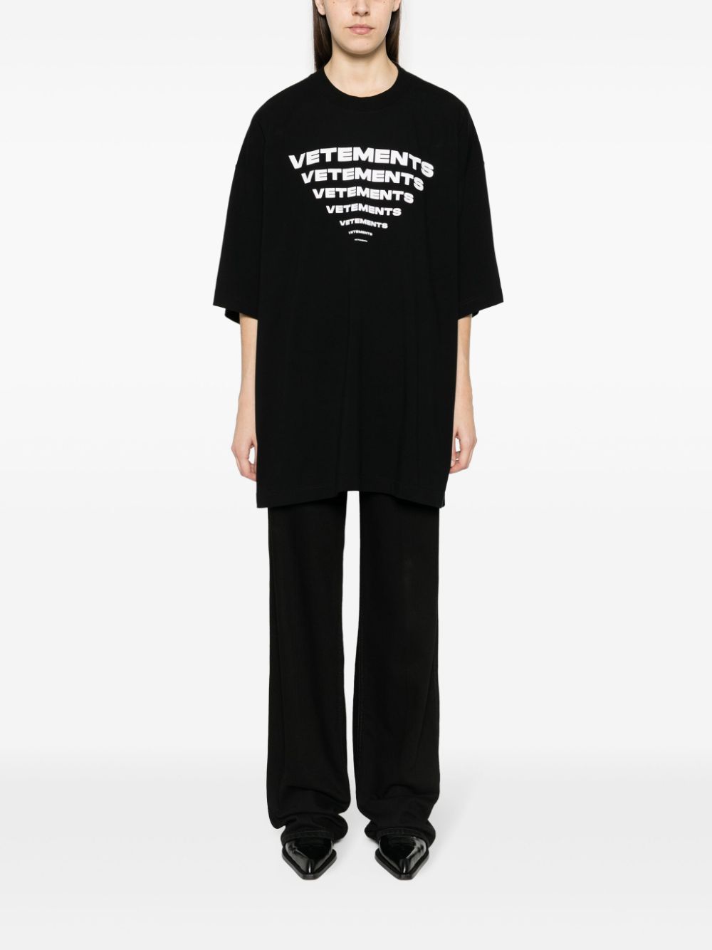 Vetements T-shirts and Polos Black UE64TR140BBLACK (VETEMENTS / Tシャツ・カットソー ) | VETEMENTS (ヴェトモン)(1)