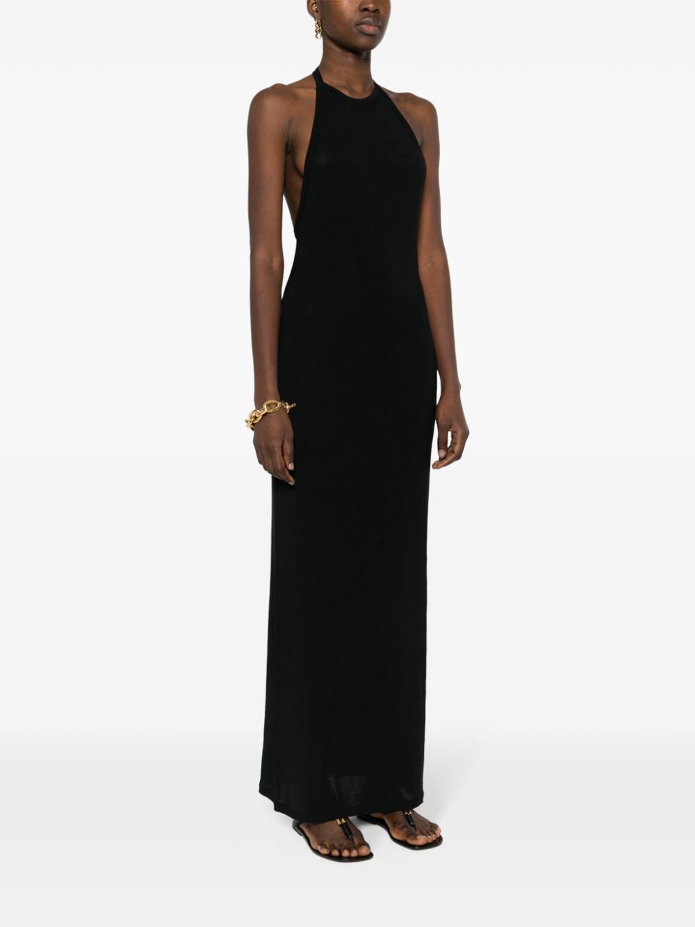 Saint Laurent Dresses Black 776601Y37NW1000 (Saint Laurent / ワンピース・ドレス・オールインワン ) | Saint Laurent (サンローラン)(1)