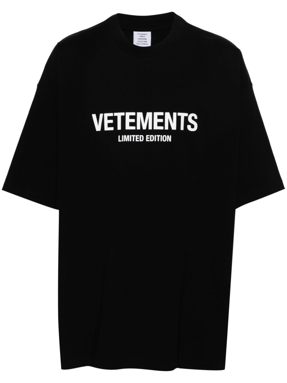 Vetements T-shirts and Polos Black UE64TR800BBLACKWHITE (VETEMENTS / Tシャツ・カットソー ) | VETEMENTS (ヴェトモン)