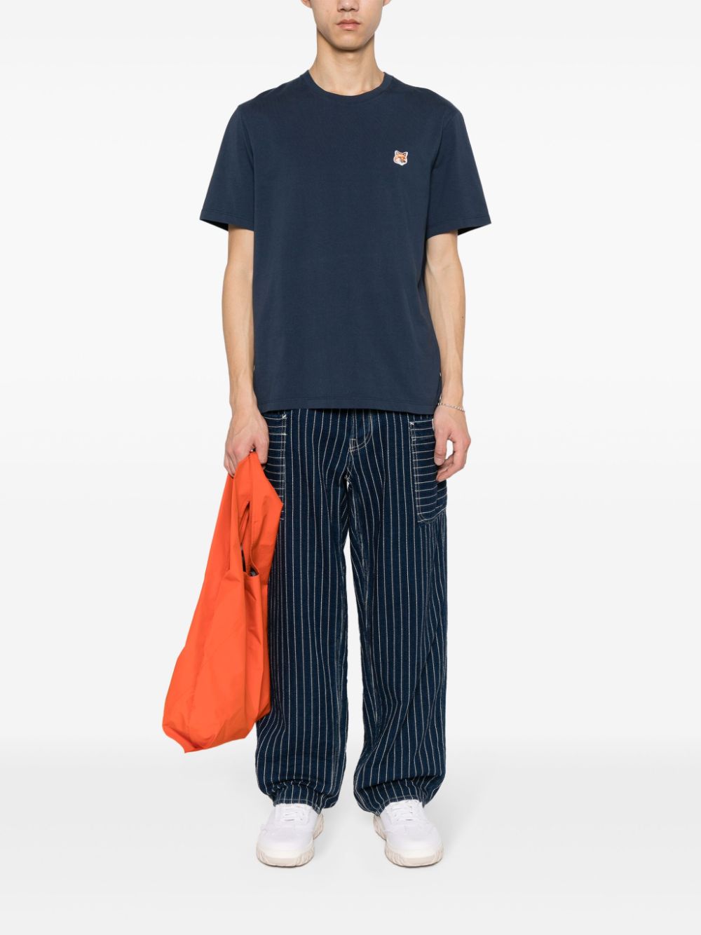 MAISON KITSUNE' T-shirts and Polos Blue LM00104KJ0008P476 (Maison Kitsuné / Tシャツ・カットソー ) | Maison Kitsuné (メゾン キツネ)(3)