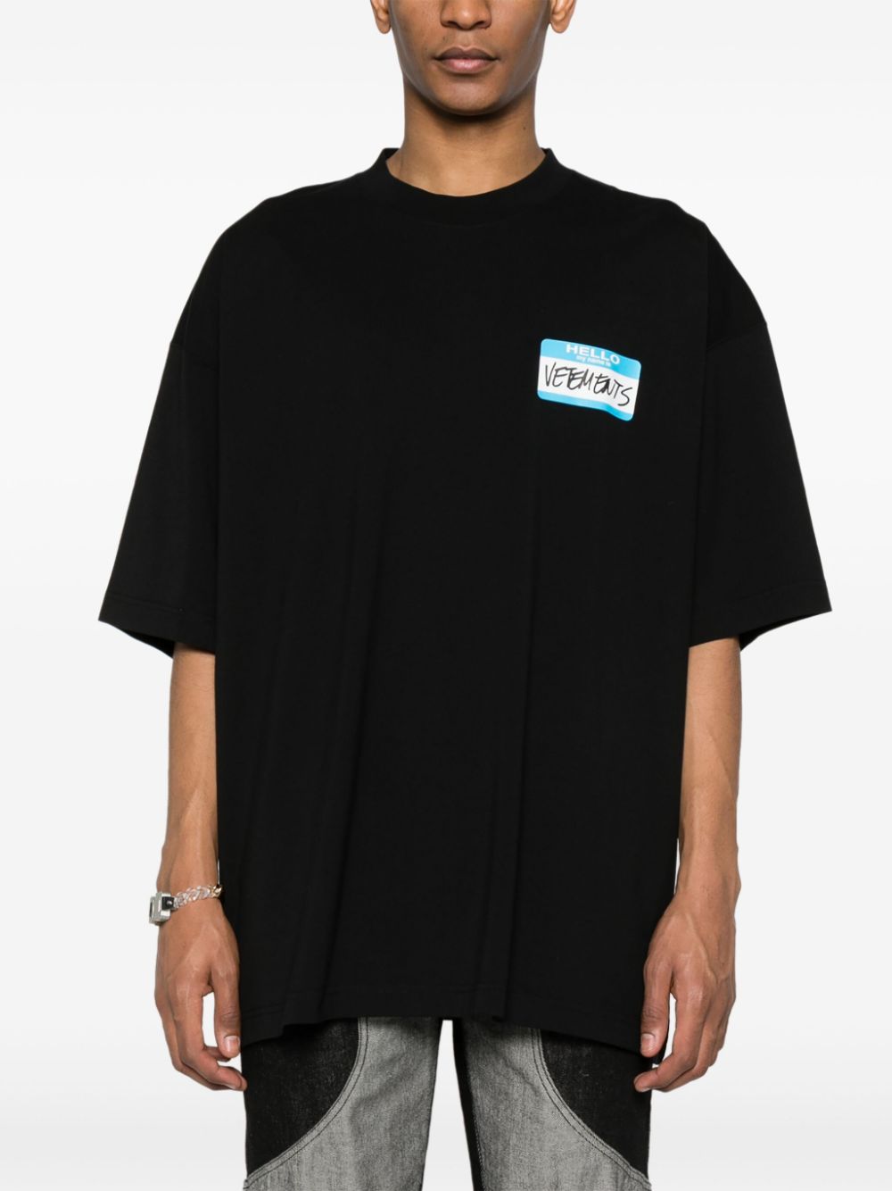 Vetements T-shirts and Polos Black UE64TR130BBLACK (VETEMENTS / Tシャツ・カットソー ) | VETEMENTS (ヴェトモン)(3)