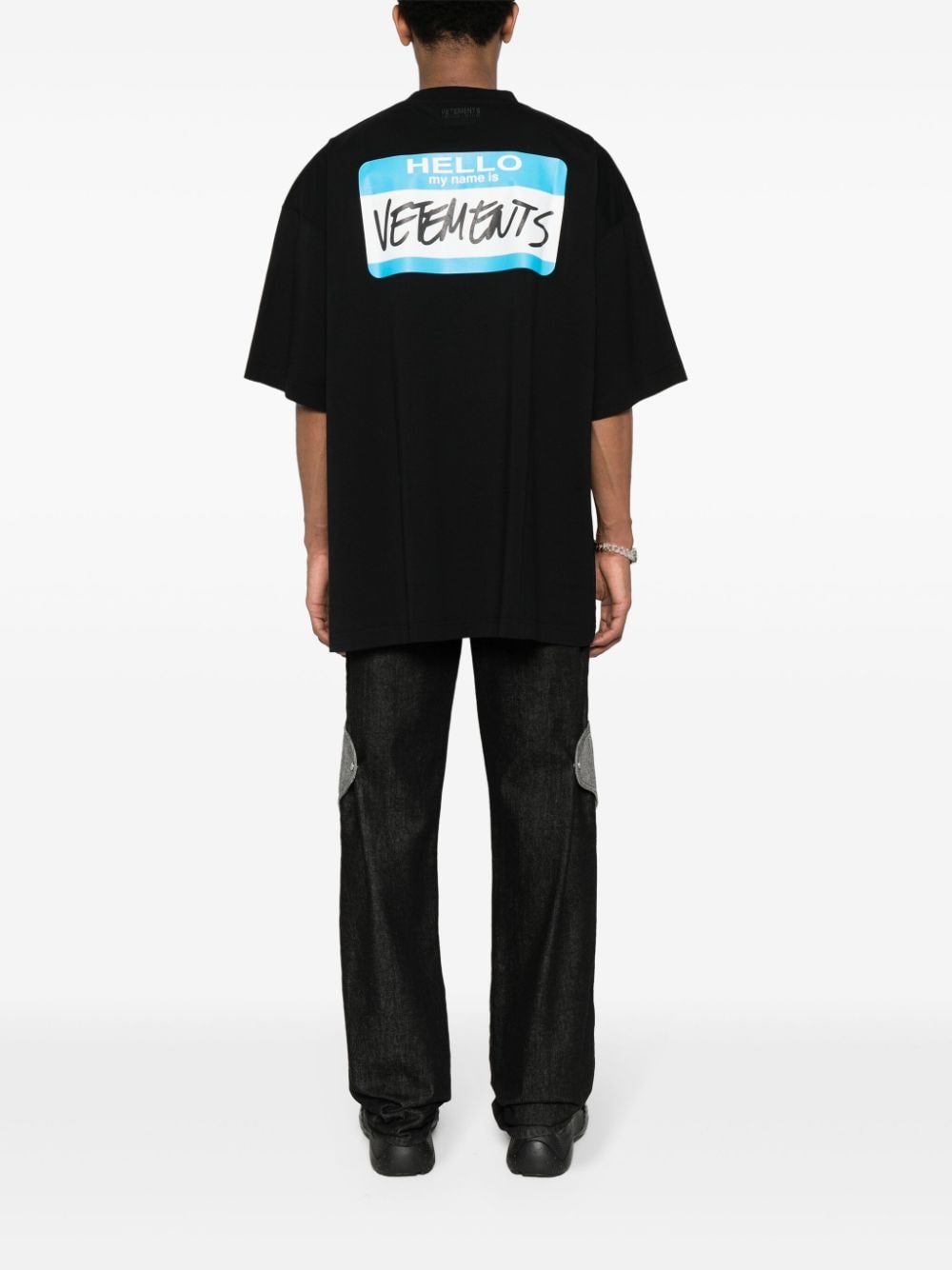 Vetements T-shirts and Polos Black UE64TR130BBLACK (VETEMENTS / Tシャツ・カットソー ) | VETEMENTS (ヴェトモン)(5)