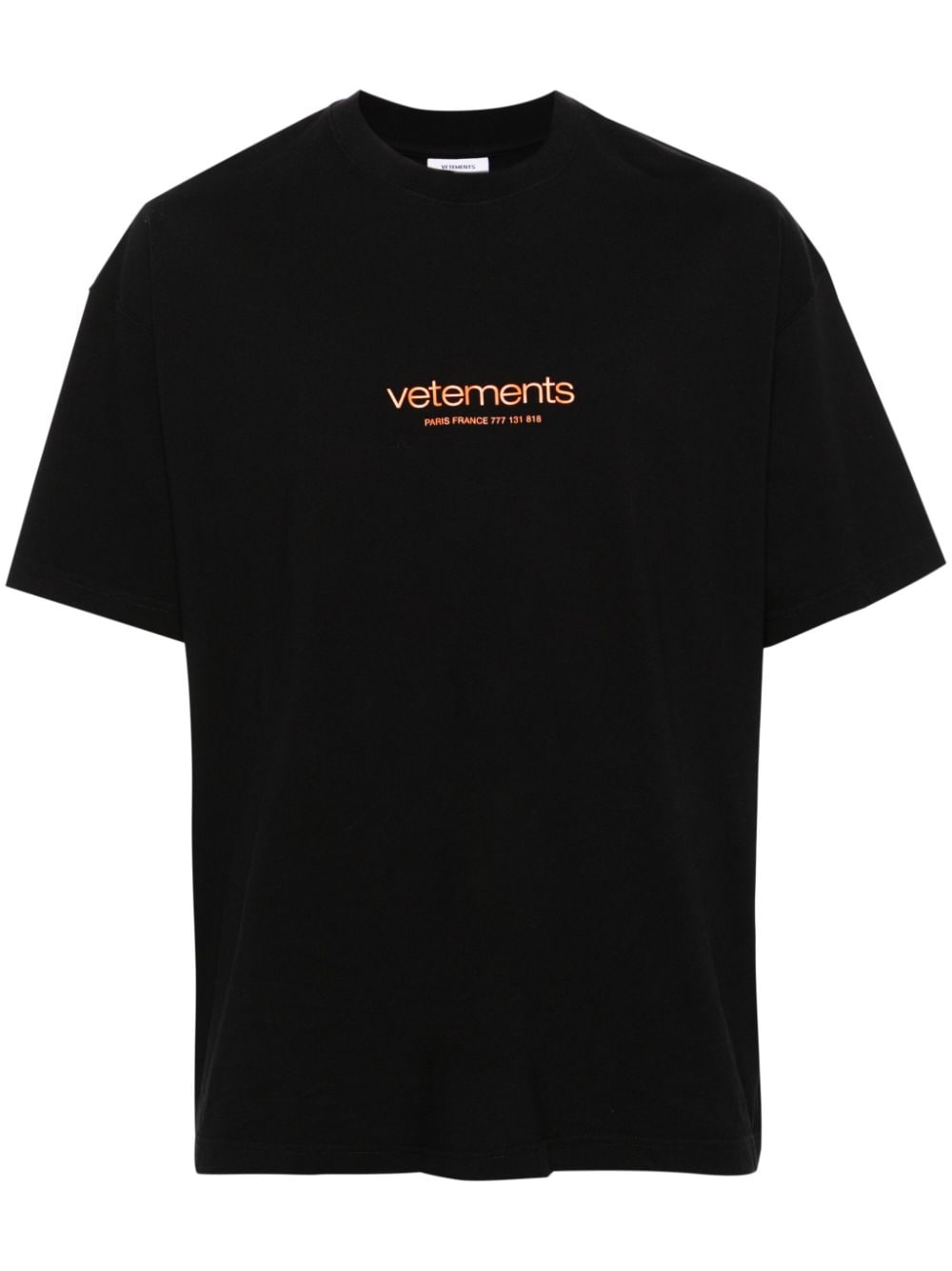 Vetements T-shirts and Polos Black UE64TR150BBLACK (VETEMENTS / Tシャツ・カットソー ) | VETEMENTS (ヴェトモン)