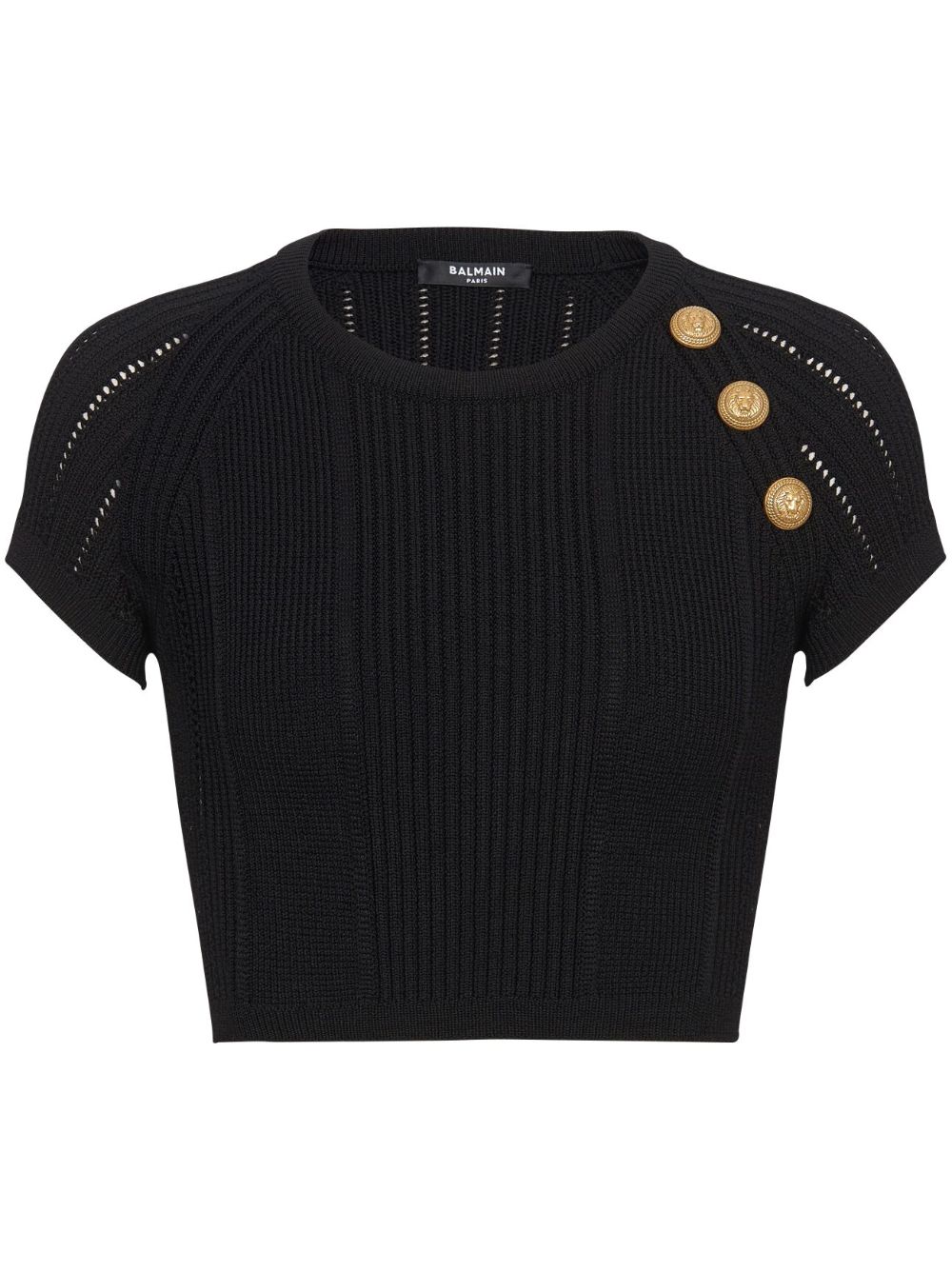 Balmain Top Black CF1AI077KF240PA (Balmain / ニット・セーター・カーディガン ) | Balmain (バルマン)