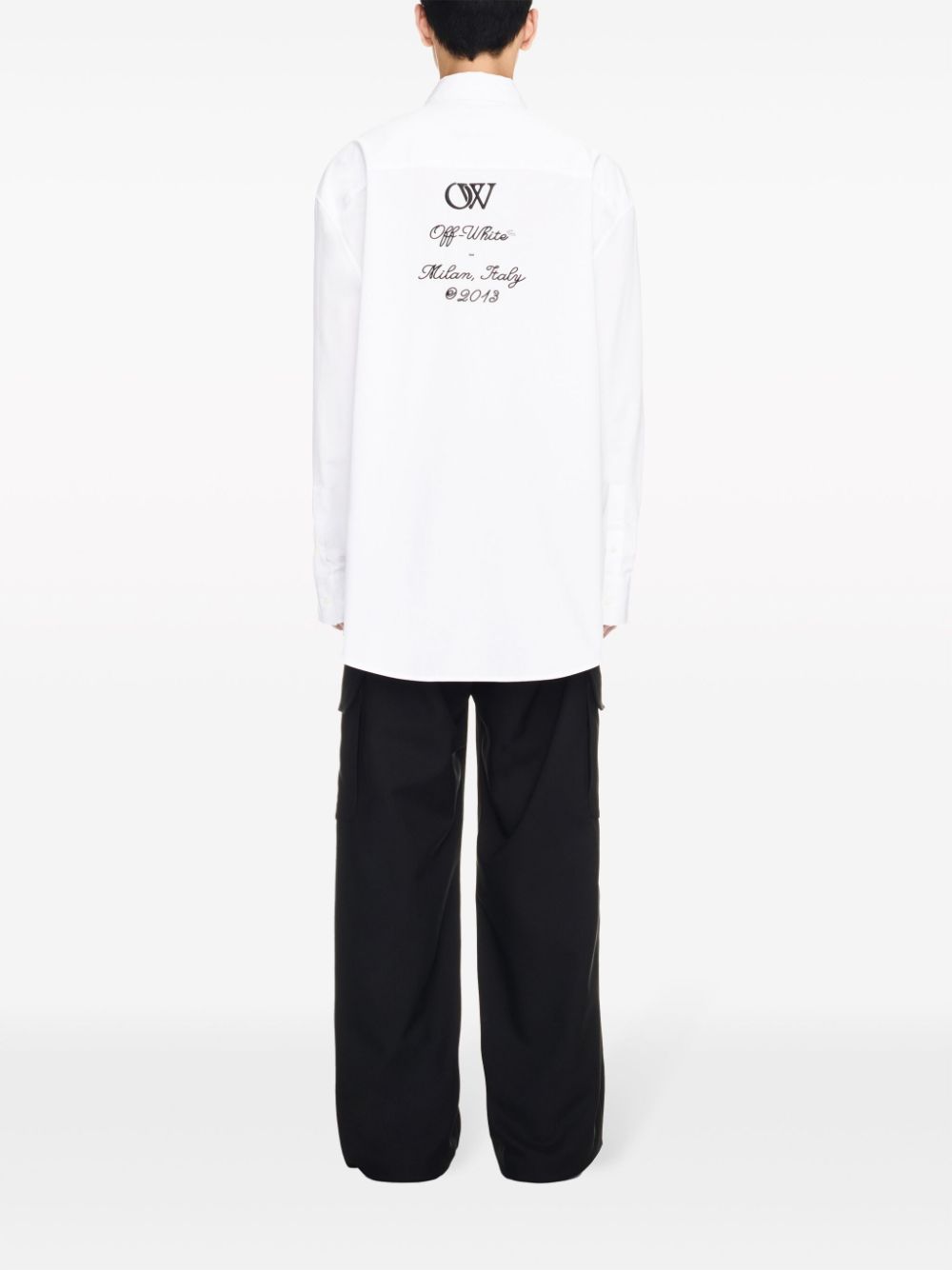 Off White Shirts White OMGE004S24FAB0020110 (Off-White / シャツ・ブラウス ) | Off-White (オフホワイト)(1)