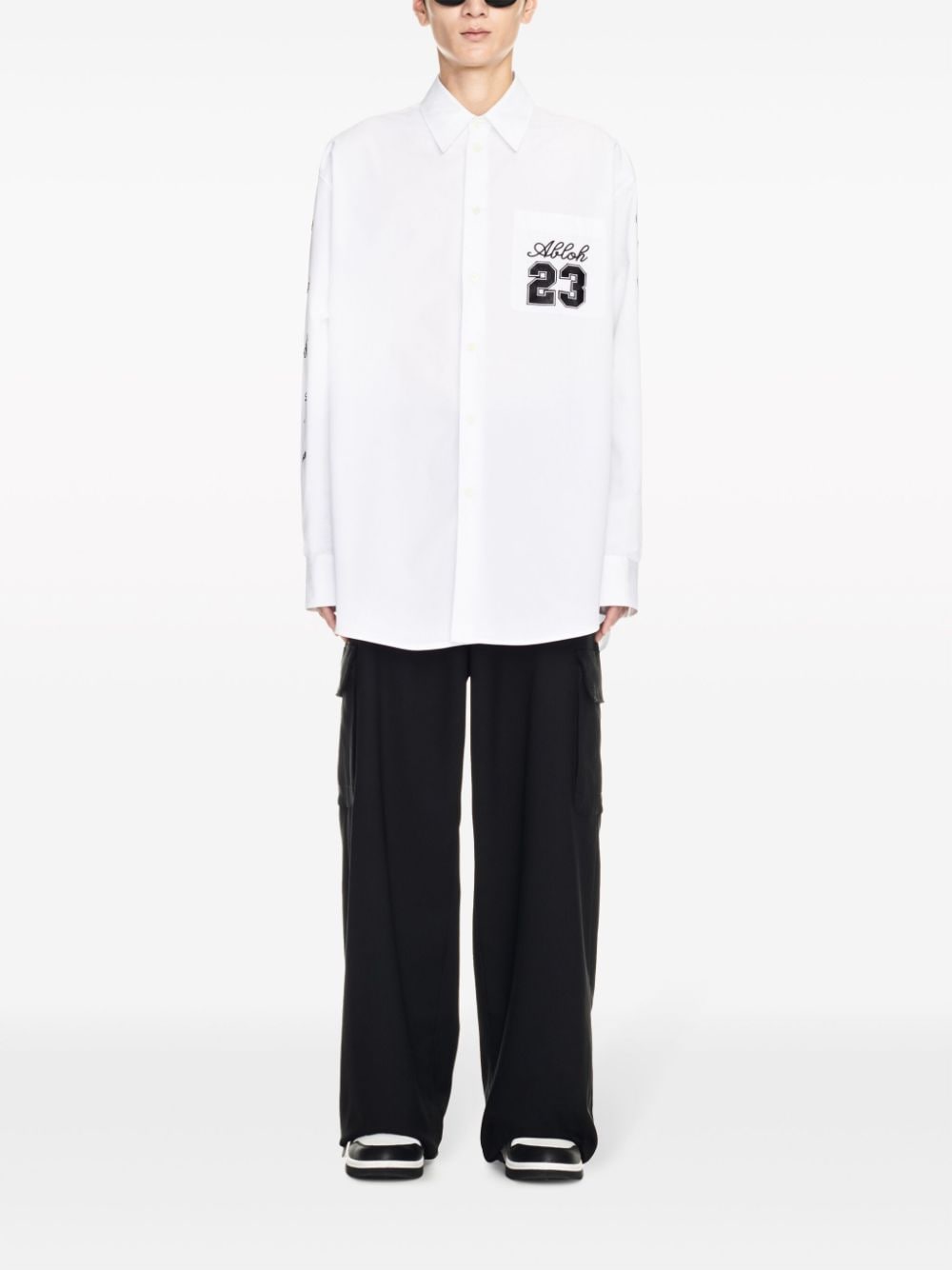Off White Shirts White OMGE004S24FAB0020110 (Off-White / シャツ・ブラウス ) | Off-White (オフホワイト)(2)
