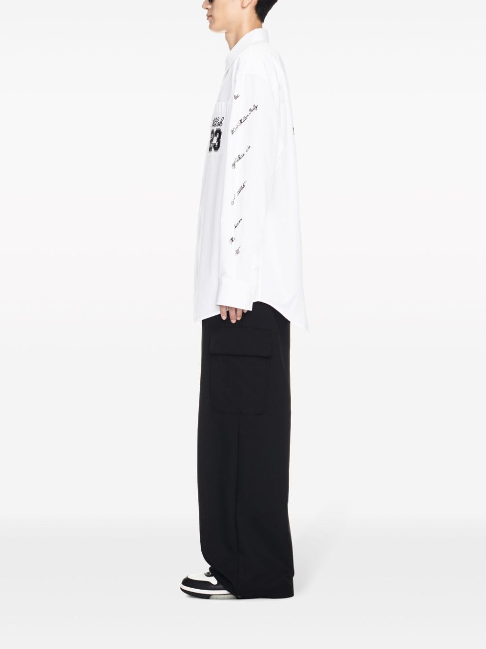 Off White Shirts White OMGE004S24FAB0020110 (Off-White / シャツ・ブラウス ) | Off-White (オフホワイト)(4)