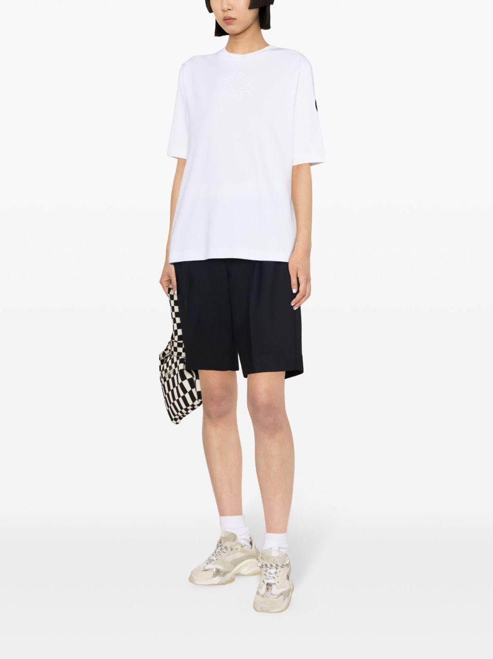 Moncler T-shirts and Polos WHITE 8C00002D89A17001 (Moncler / Tシャツ・カットソー ) | Moncler (モンクレール)(1)