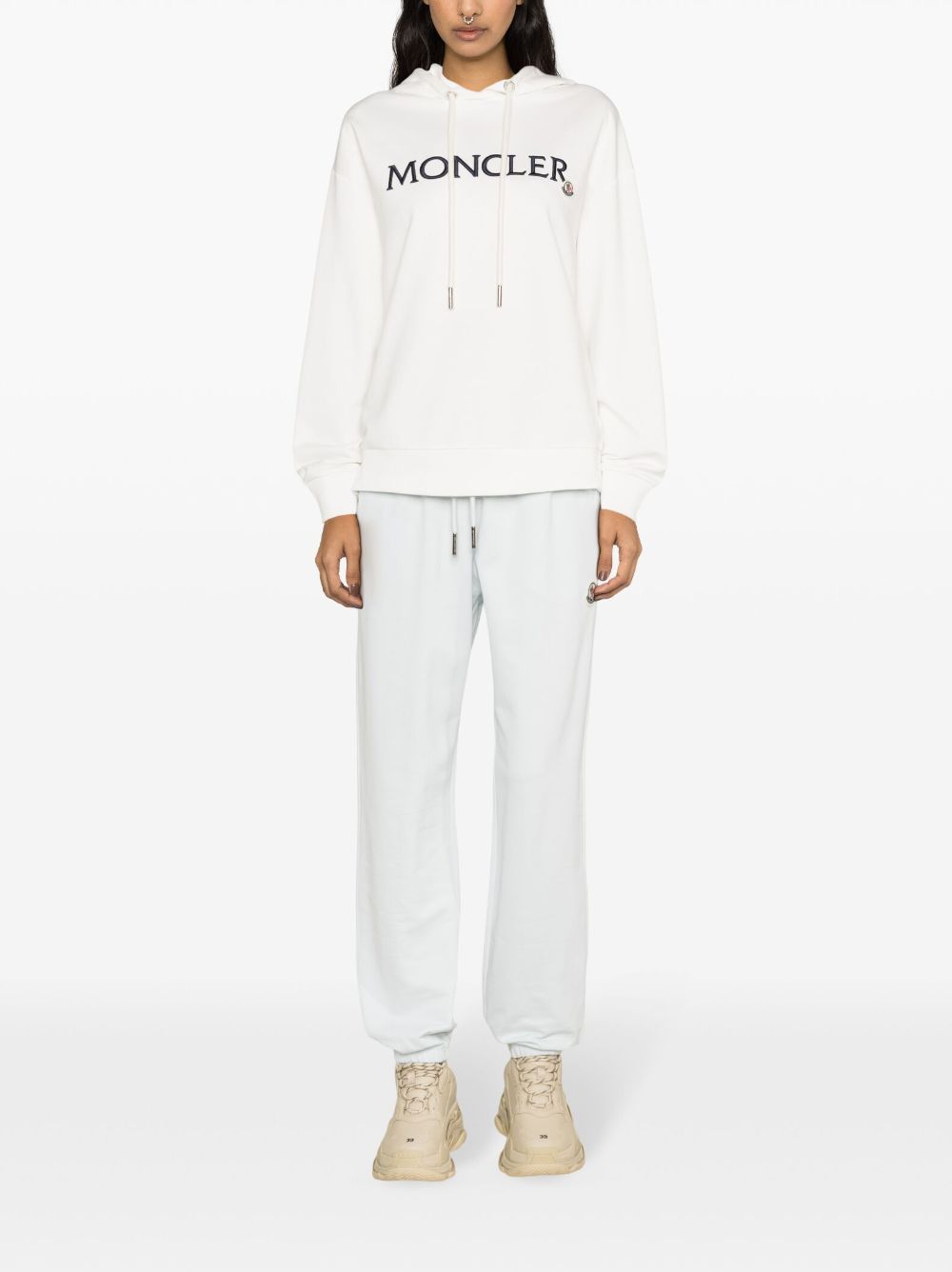 Moncler Sweaters White 8G0001689A1K037 (Moncler / スウェット・フーディー ) | Moncler (モンクレール)(1)