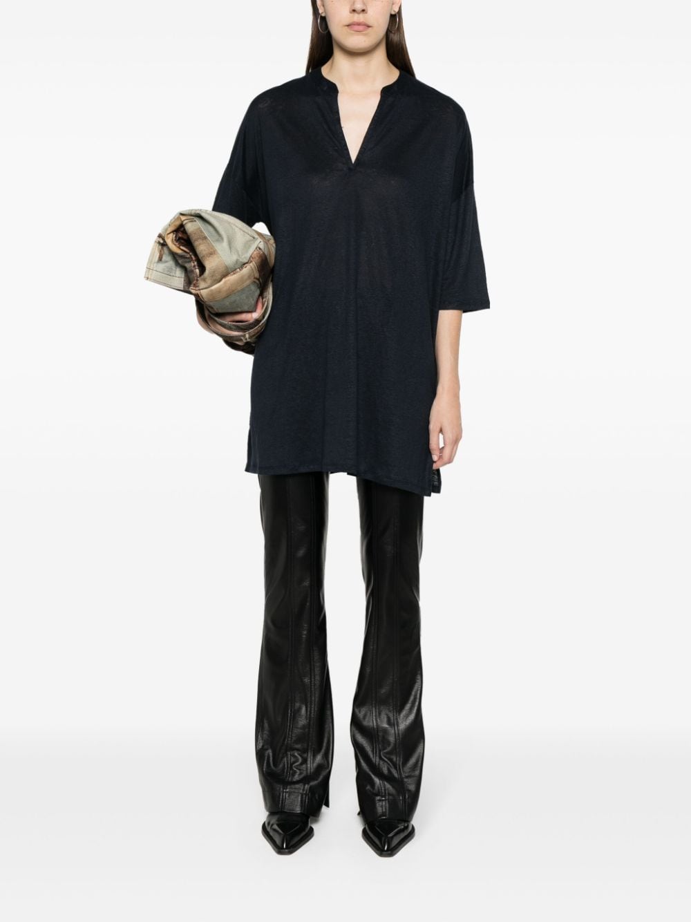 Majestic Dresses Blue M011FTQ007TUNIQUE003 (MAJESTIC FILATURES / ワンピース・ドレス・オールインワン ) | MAJESTIC FILATURES (マジェスティック フィラチュール)(2)