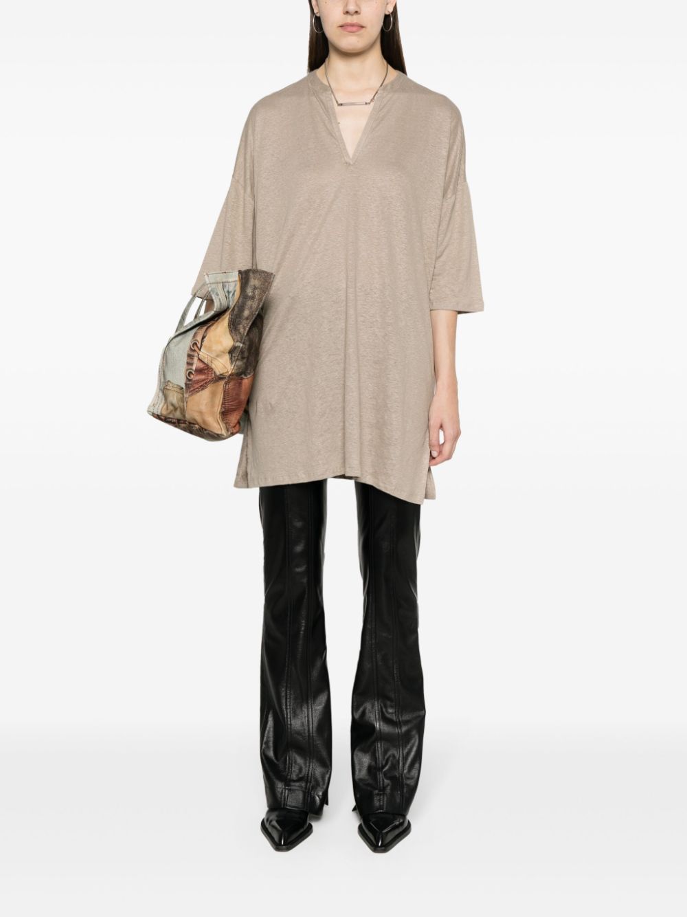 Majestic Dresses Dove Grey M011FTQ007TUNIQUE683 (MAJESTIC FILATURES / ワンピース・ドレス・オールインワン ) | MAJESTIC FILATURES (マジェスティック フィラチュール)(3)