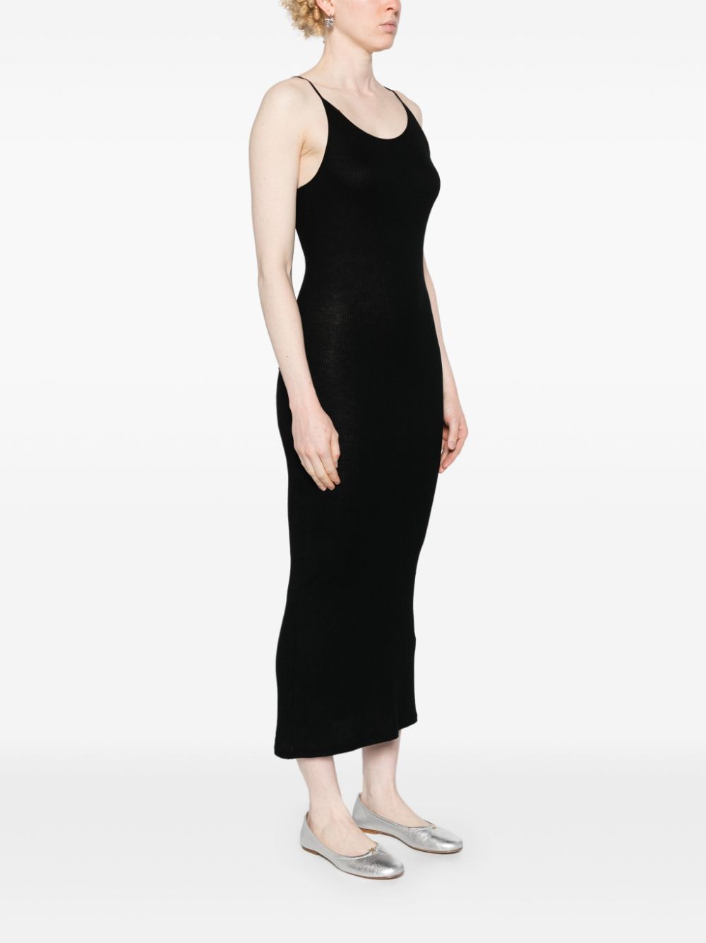 Majestic Dresses Black M043FRO249ROBE002 (MAJESTIC FILATURES / ワンピース・ドレス・オールインワン ) | MAJESTIC FILATURES (マジェスティック フィラチュール)(2)