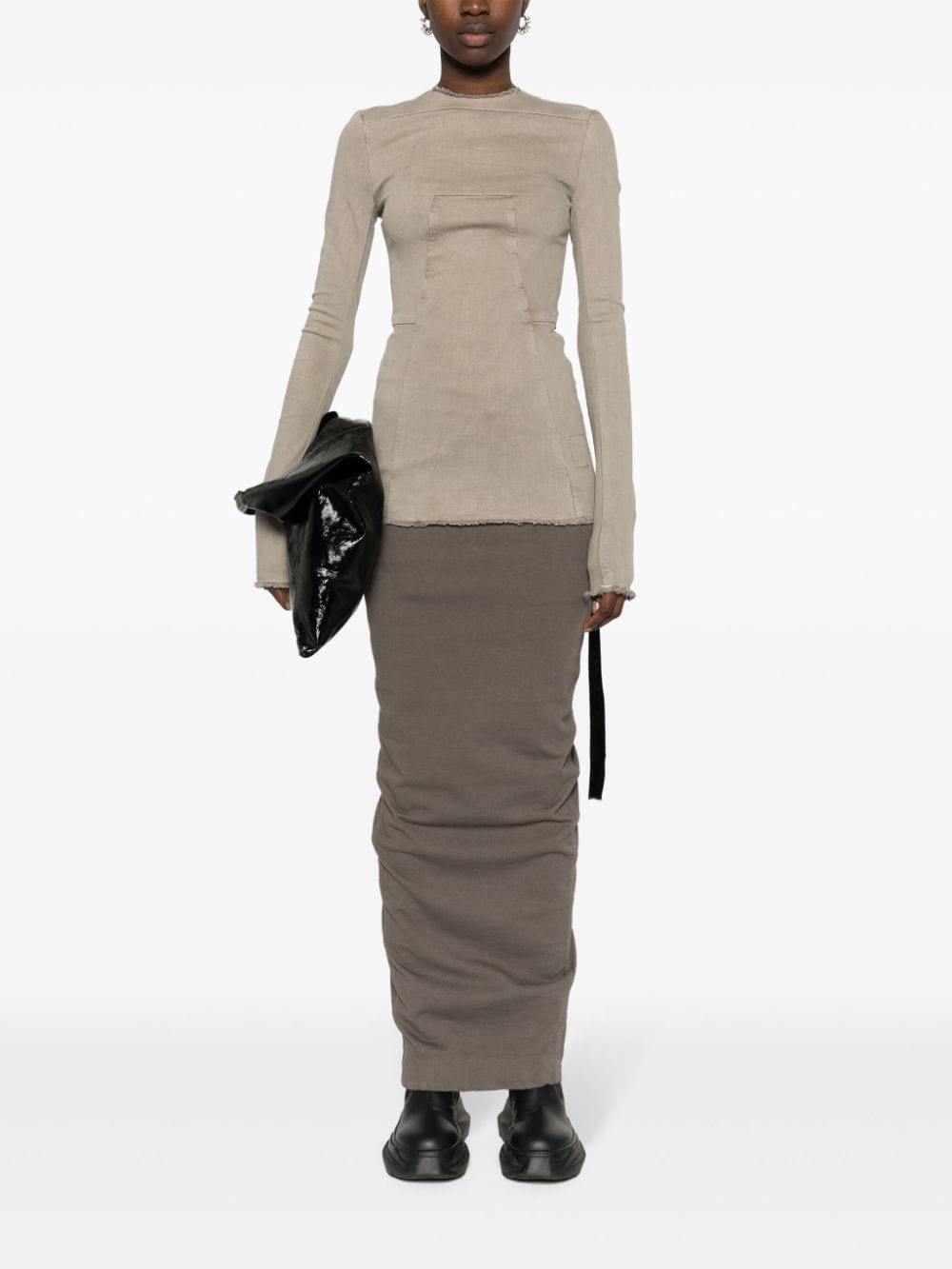 RICK OWENS DRKSHDW T-shirts and Polos GREY DS01D1214SCF08 (Rick Owens DRKSHDW / Tシャツ・カットソー ) | Rick Owens DRKSHDW (リック オウエンス ダークシャドウ)(4)