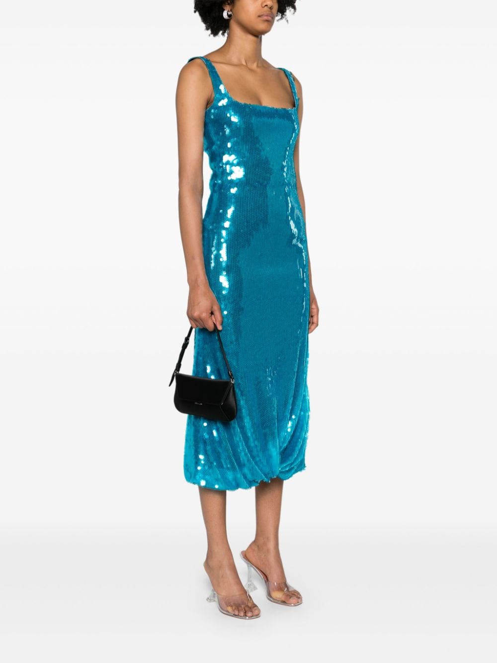 Amina Muaddi Bags.. Black AMIMINISATINBLACK (AMINA MUADDI / ハンドバッグ・ショルダーバッグ ) | AMINA MUADDI (アミナ モアディ)(4)