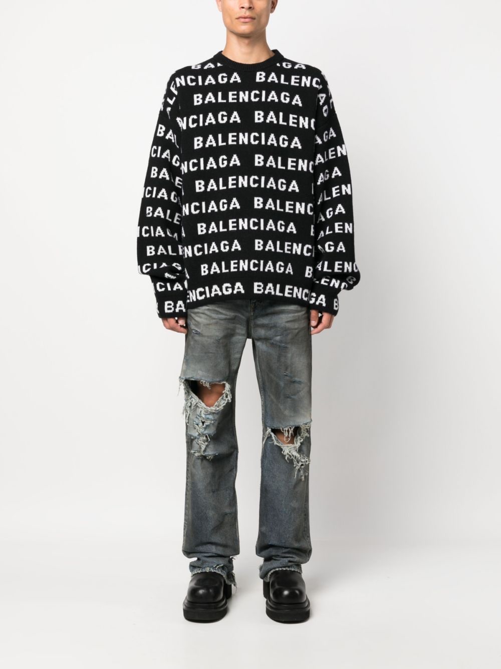 Balenciaga Sweaters Black 761596T16731070 (Balenciaga / ニット・セーター・カーディガン ) | Balenciaga (バレンシアガ)(1)