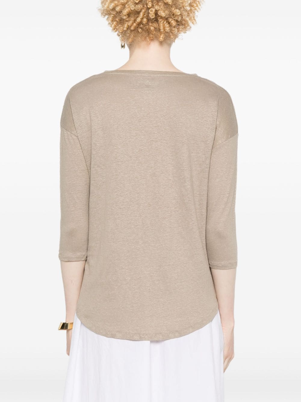 Majestic Sweaters Beige M011FTS144COLBATEAU683 (MAJESTIC FILATURES / ニット・セーター・カーディガン ) | MAJESTIC FILATURES (マジェスティック フィラチュール)(1)